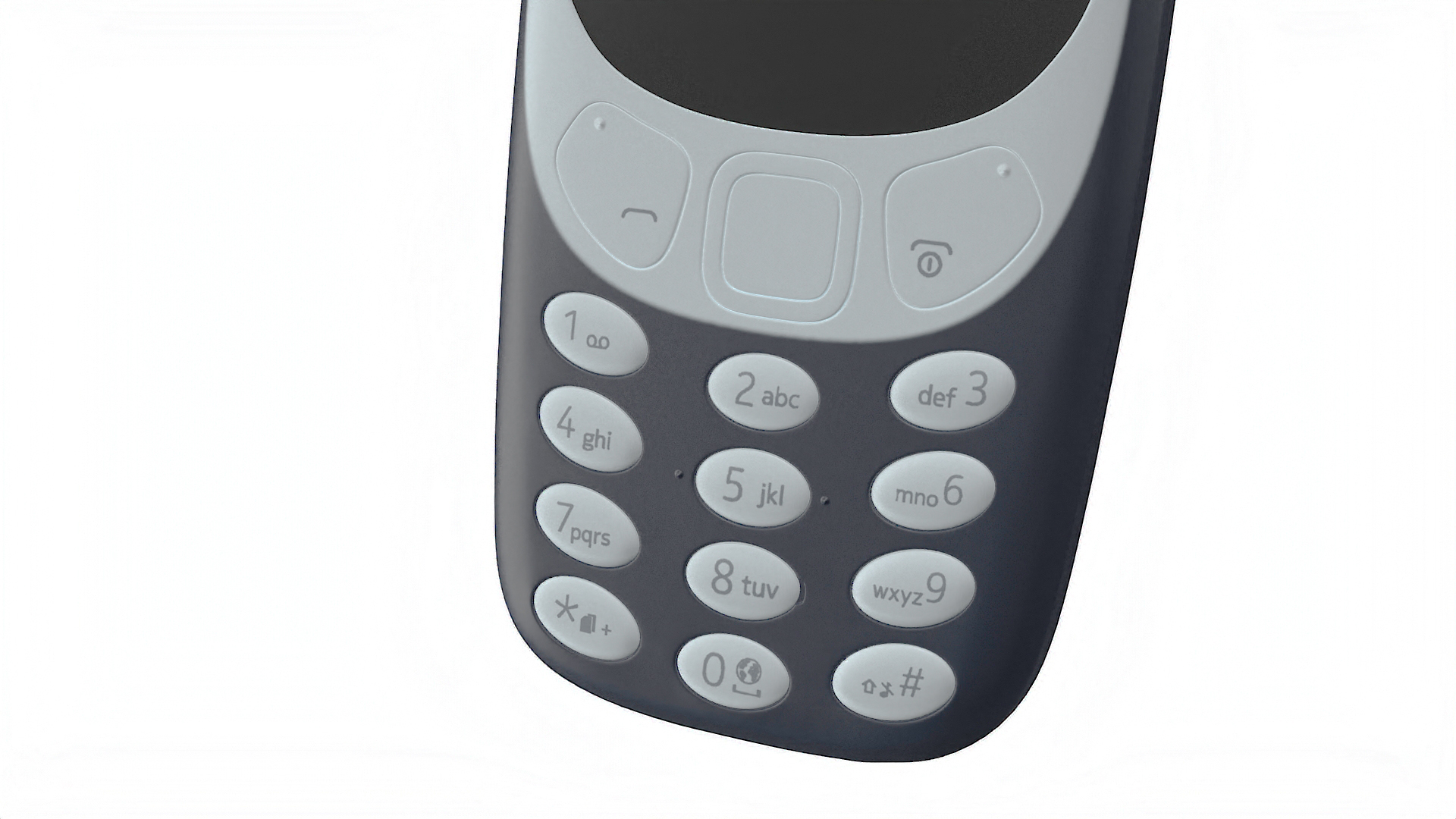 Nokia 3310 New Blue 3D model