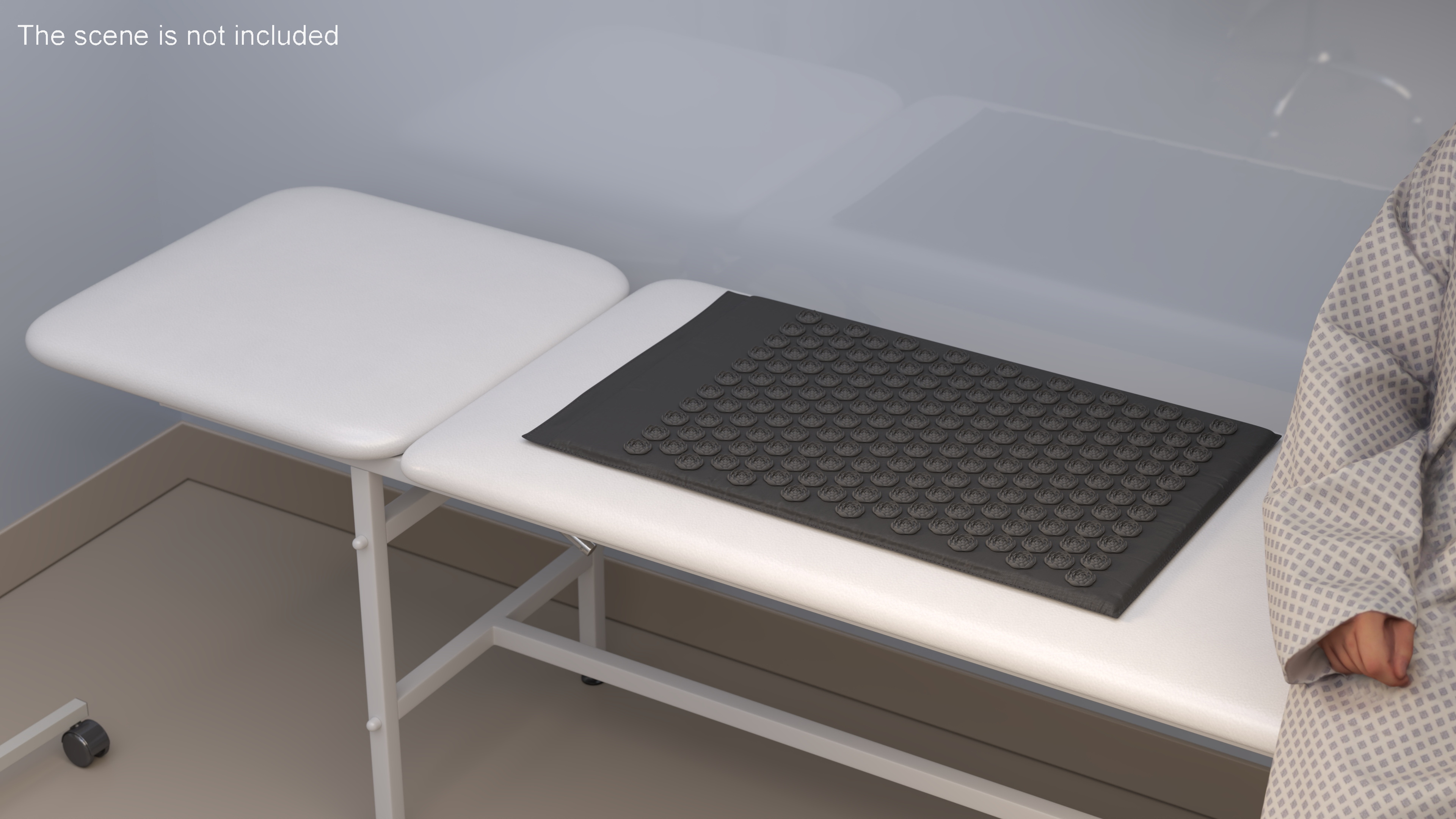 Massage Acupuncture Mat Black 3D model