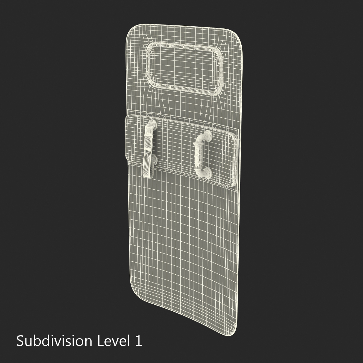 3D Police Ballistic Shield model