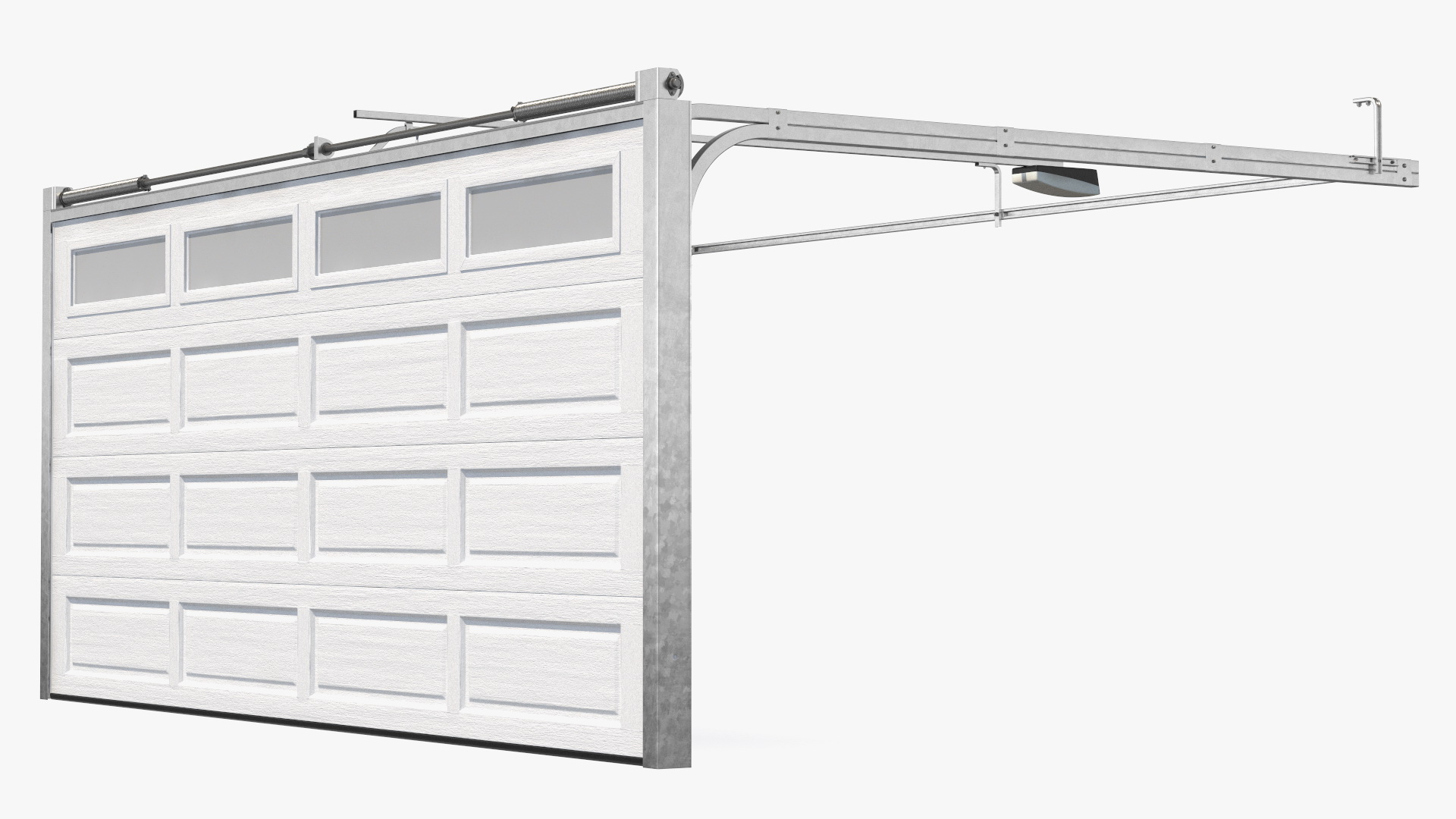 Electric Garage Doors White 3D