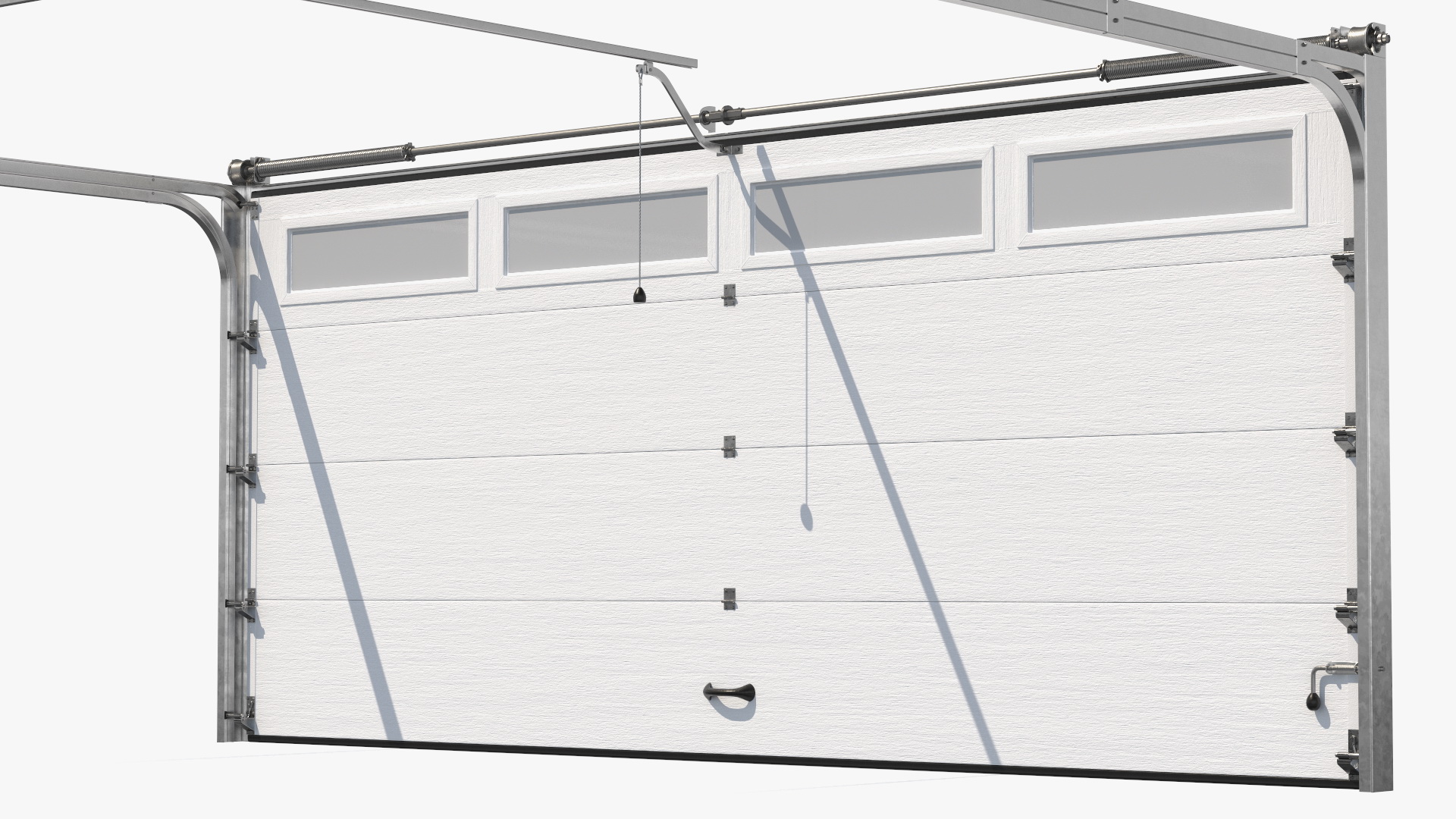 Electric Garage Doors White 3D