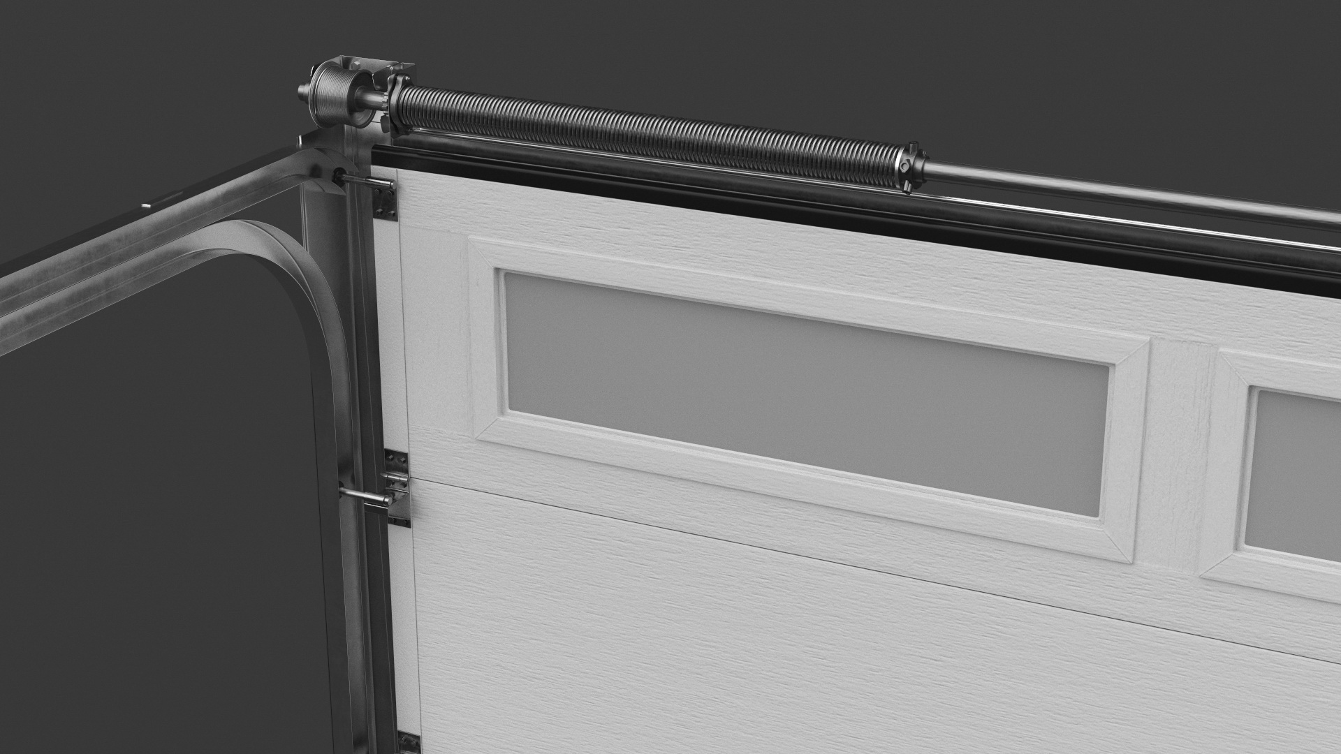 Electric Garage Doors White 3D