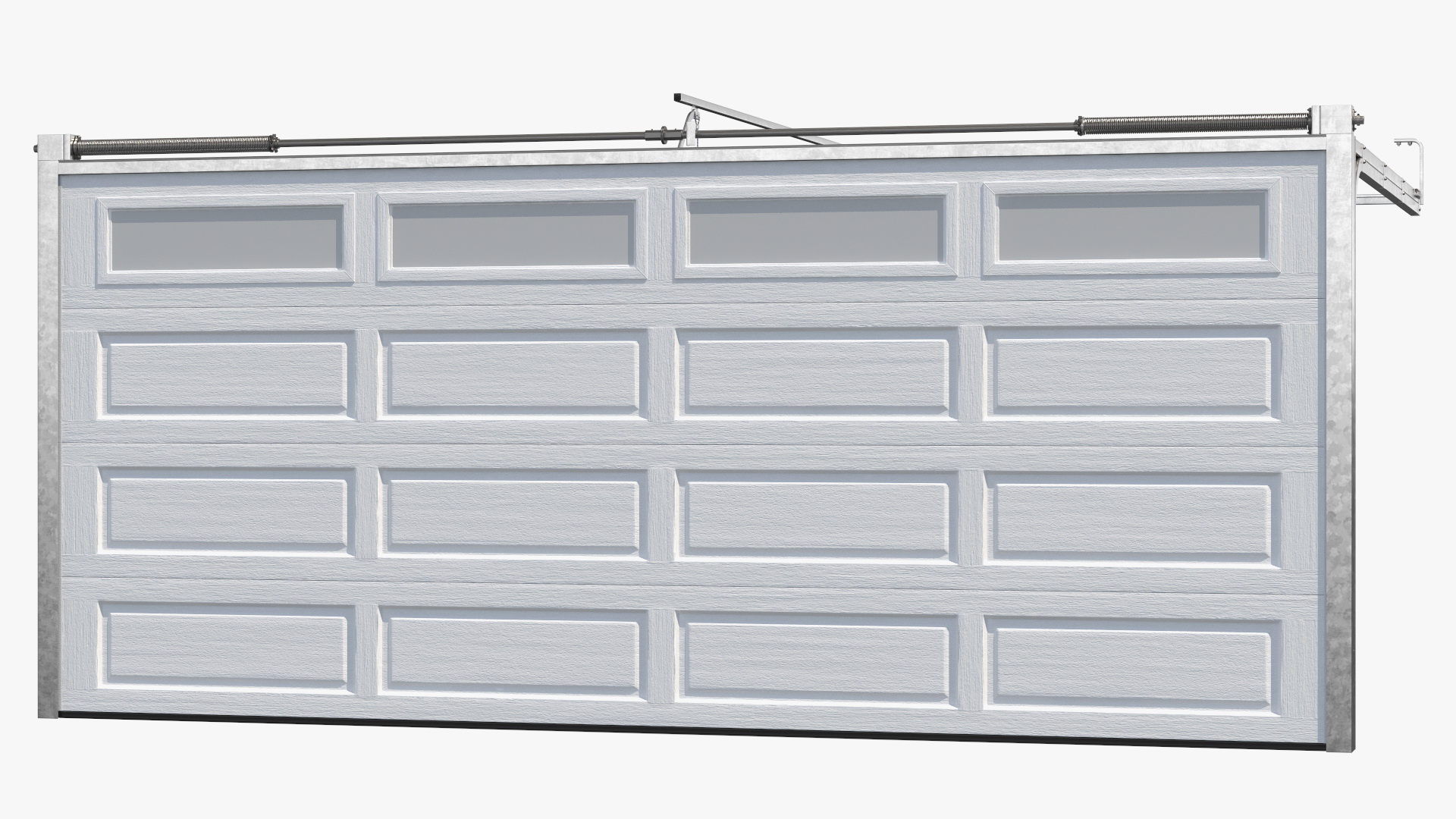 Electric Garage Doors White 3D