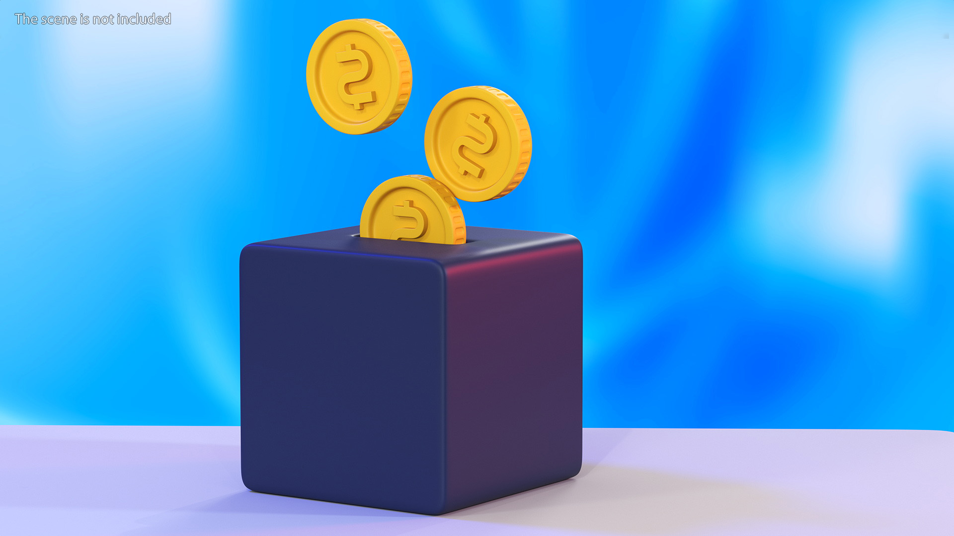 Safe Box Stylized Icon 3D