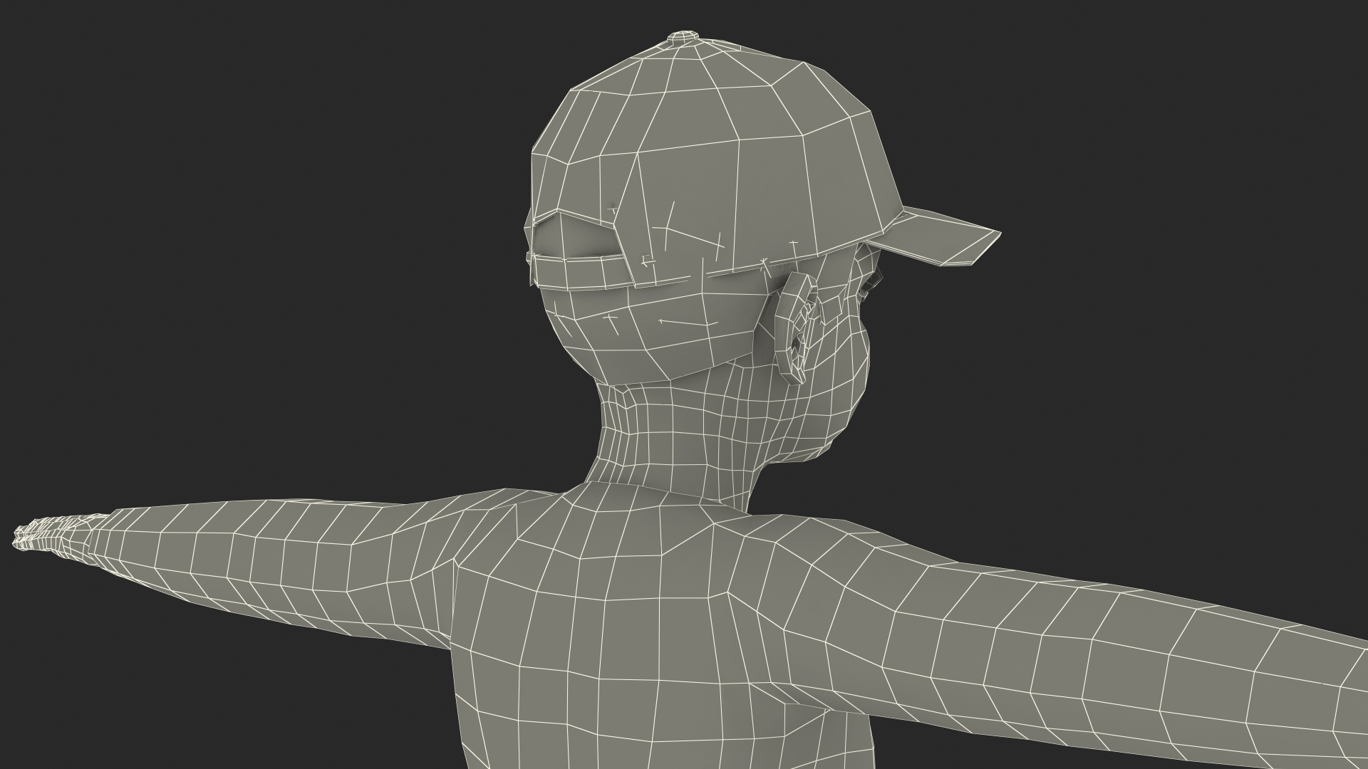 Child Boy Street Style T-Pose 3D model