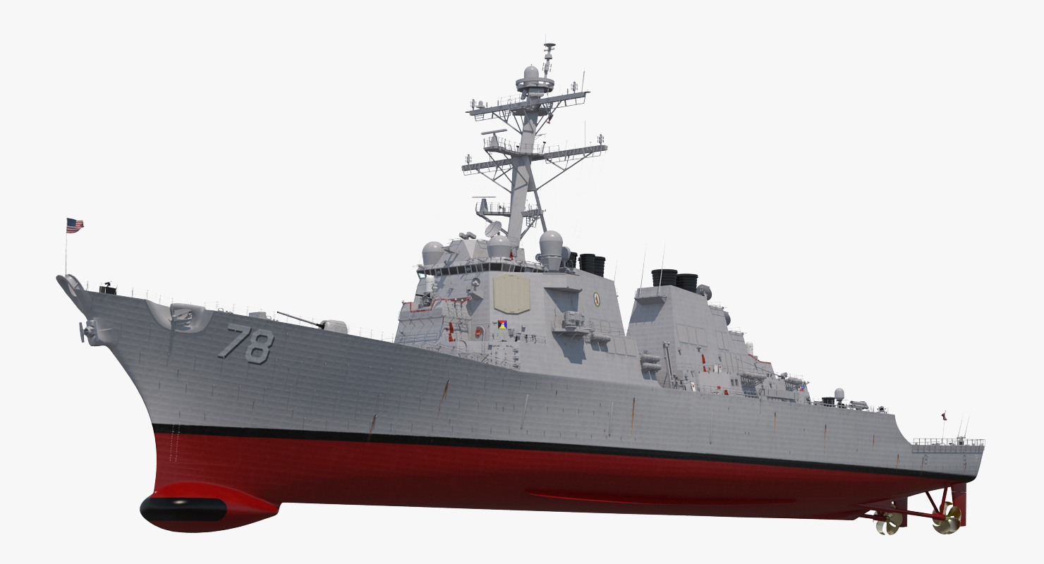 Arleigh Burke Destroyer Porter DDG 78 3D