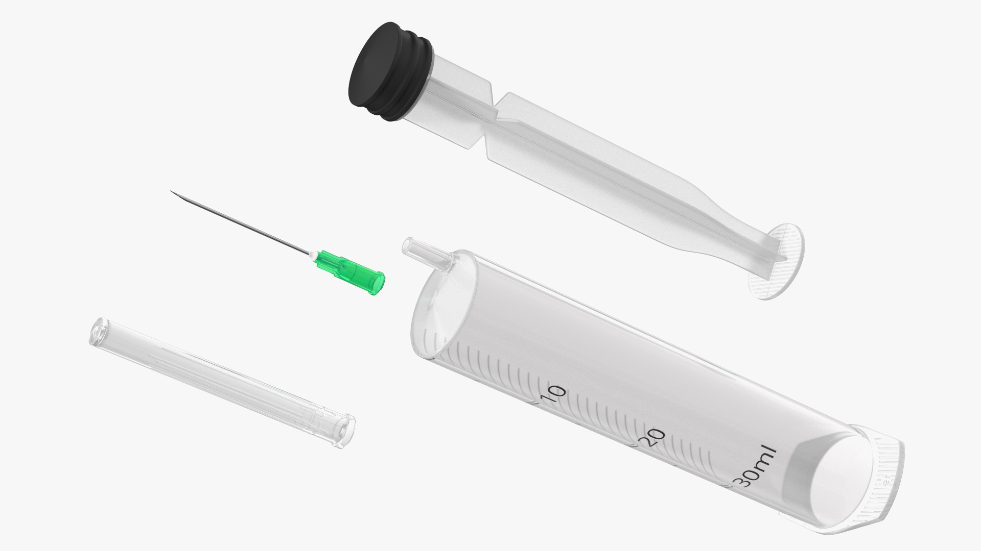 3D model Medical Syringe 30ml