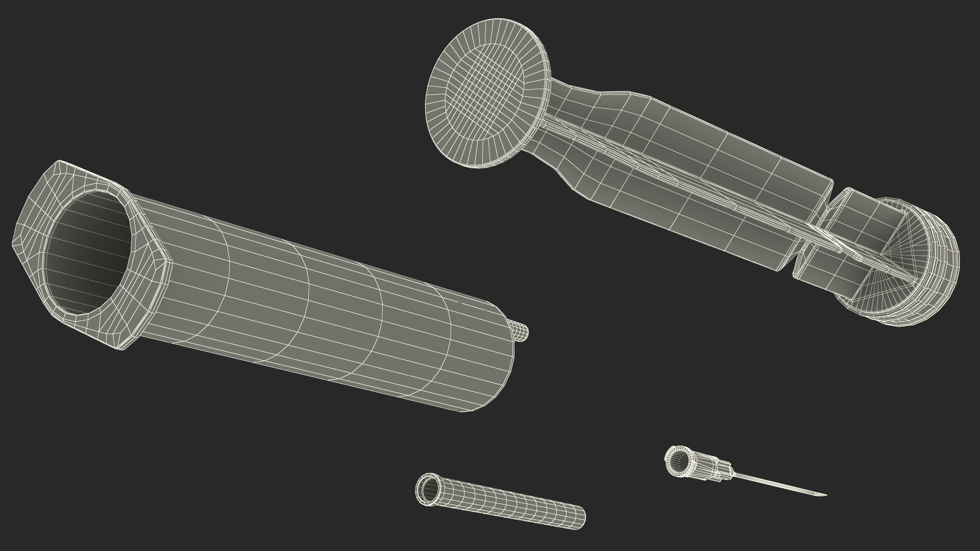 3D model Medical Syringe 30ml