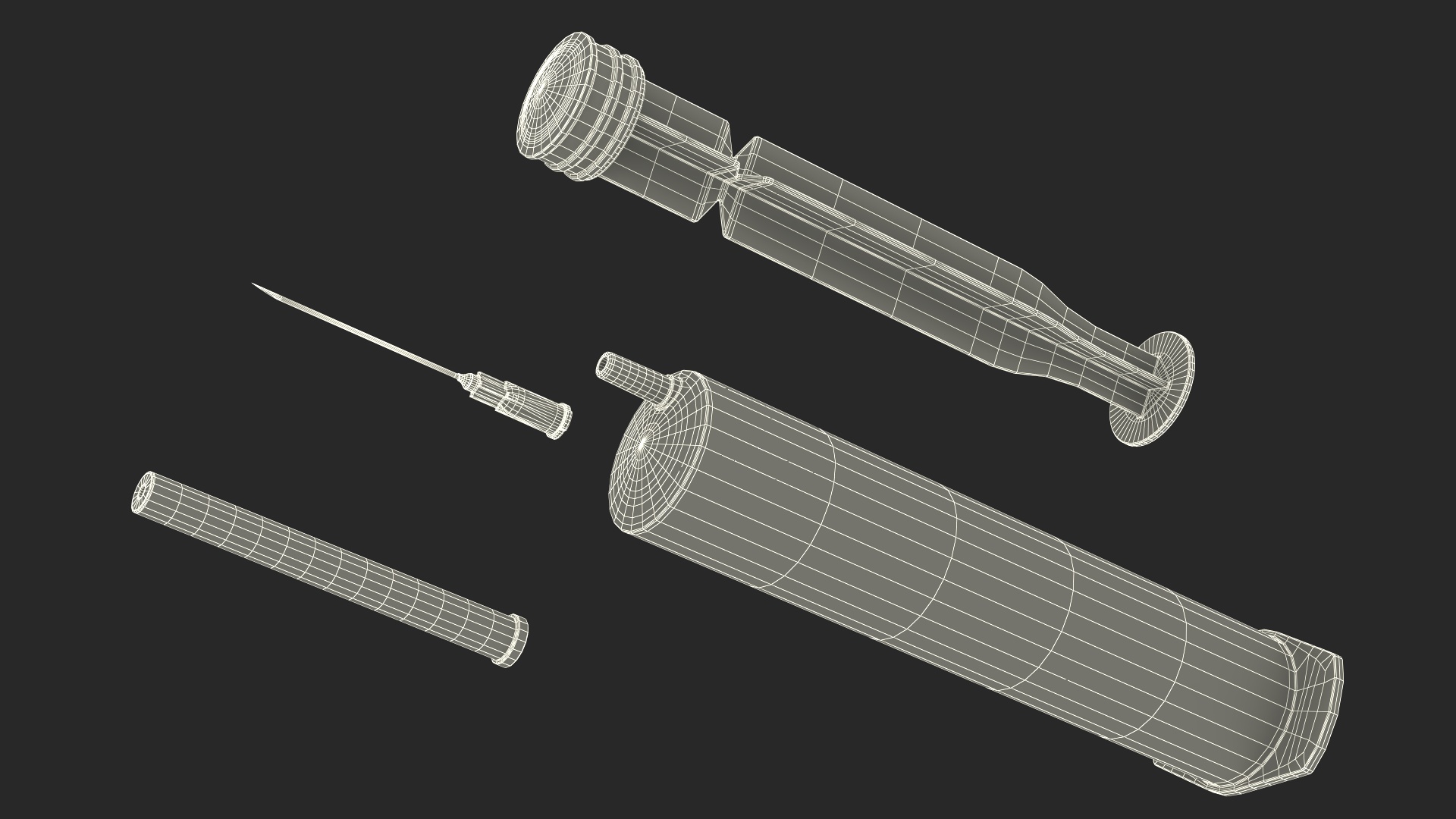 3D model Medical Syringe 30ml