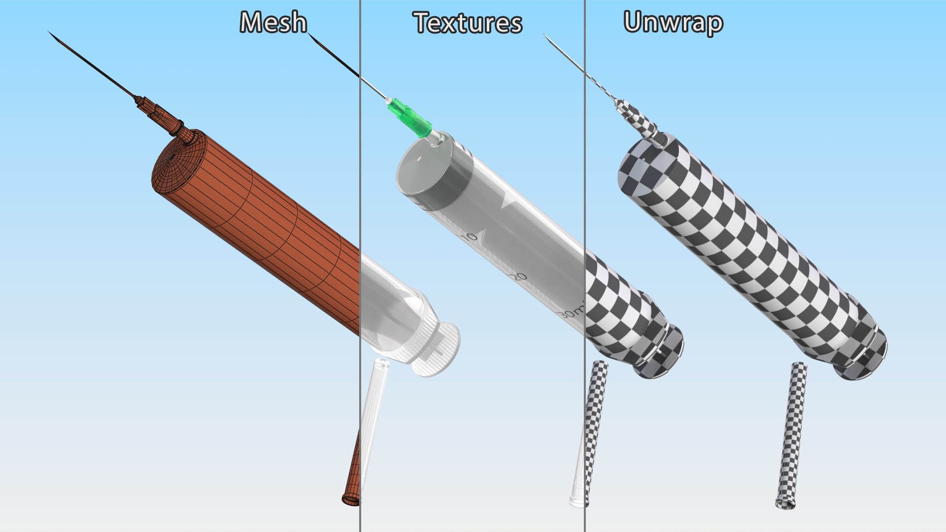 3D model Medical Syringe 30ml