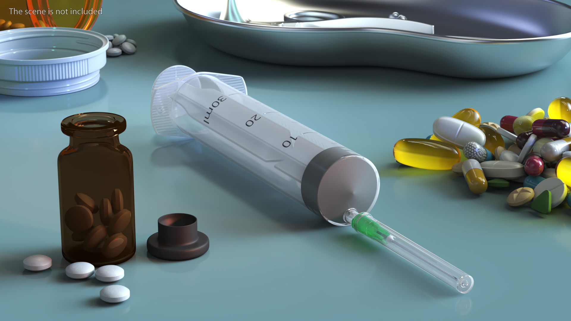 3D model Medical Syringe 30ml