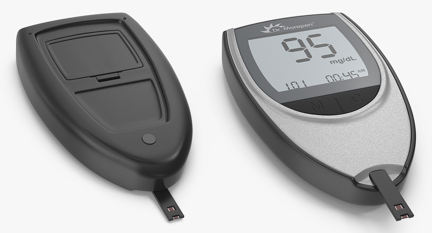 Blood Glucose Meter 3D model