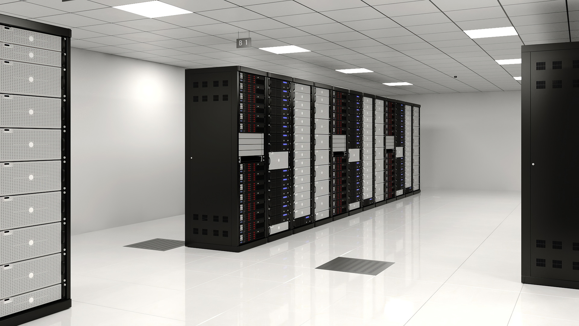 3D model Server Data Center with Worker