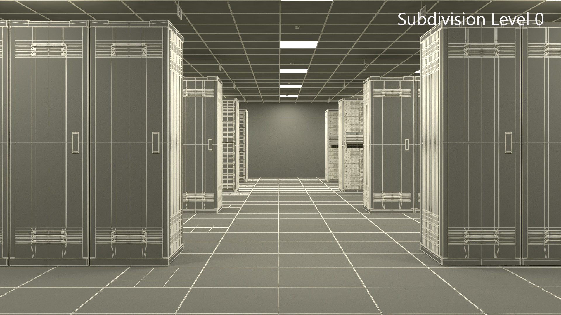 3D model Server Data Center with Worker