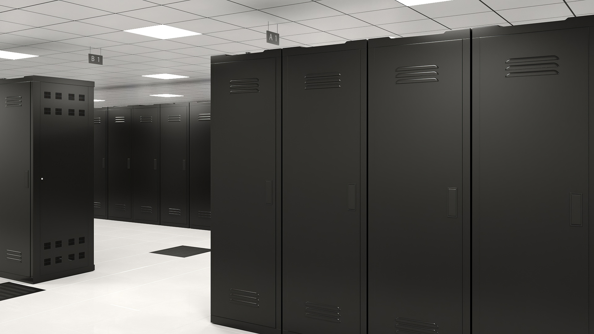 3D model Server Data Center with Worker