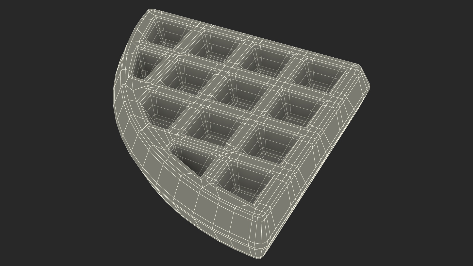 3D model Piece of Waffle