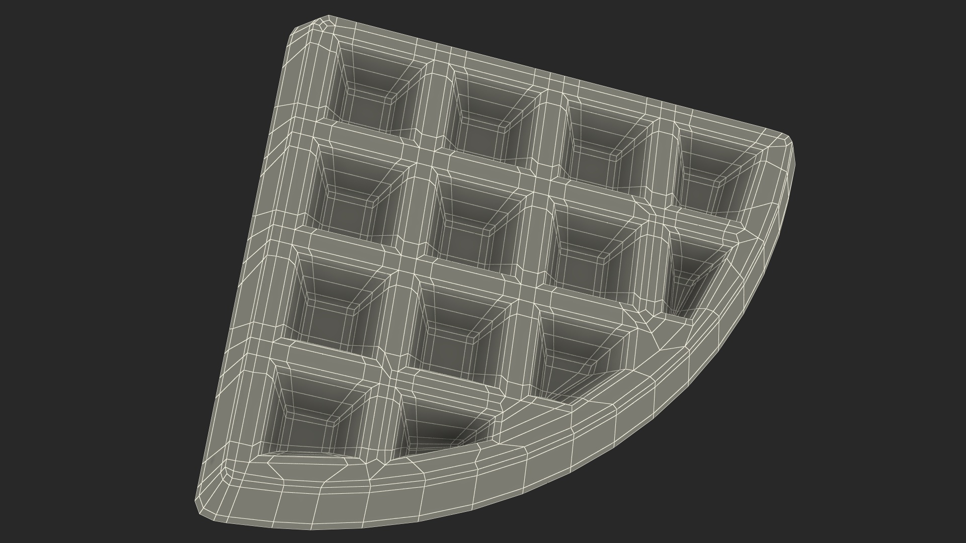 3D model Piece of Waffle