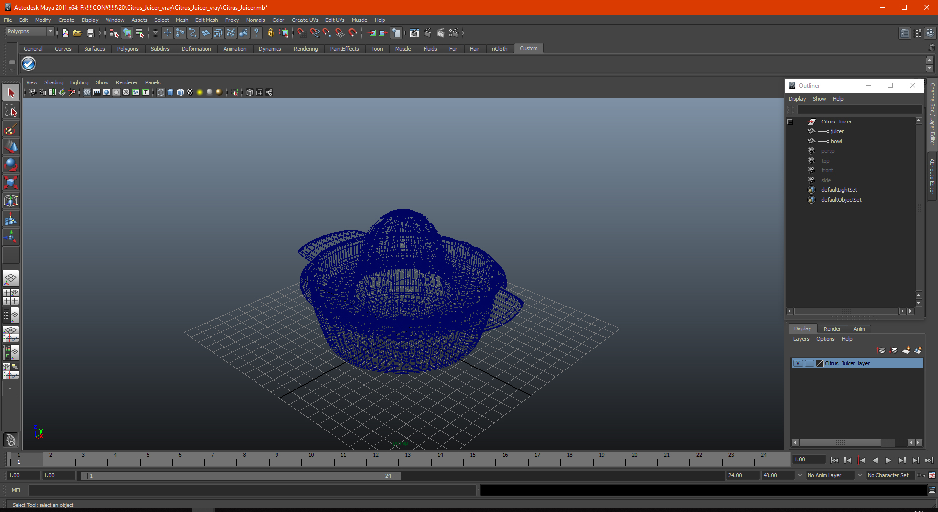 3D Citrus Juicer model