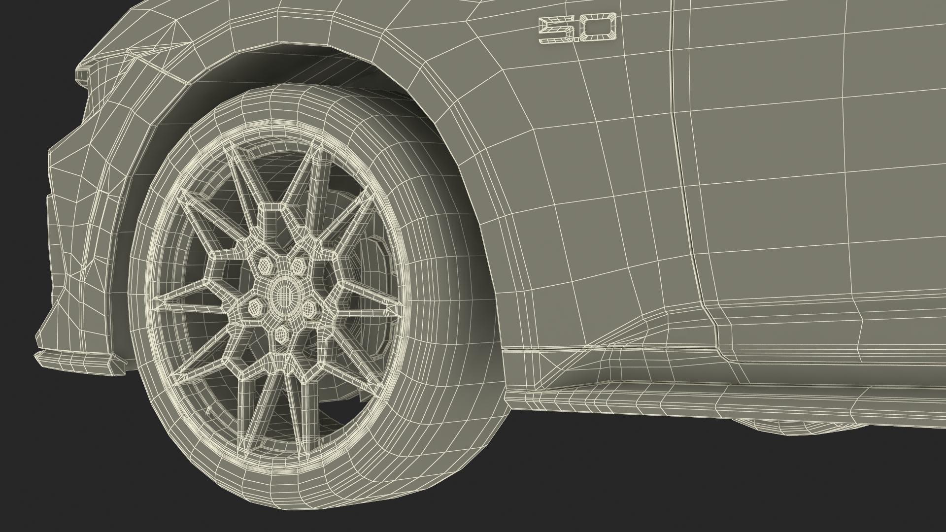 Ford Mustang 2024 Blue 3D