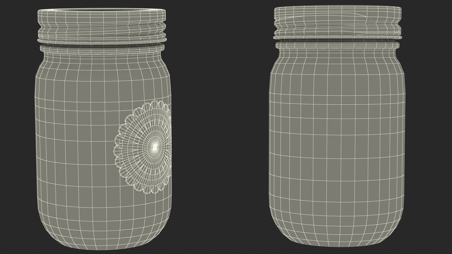 Jam Jar Raspberry 3D