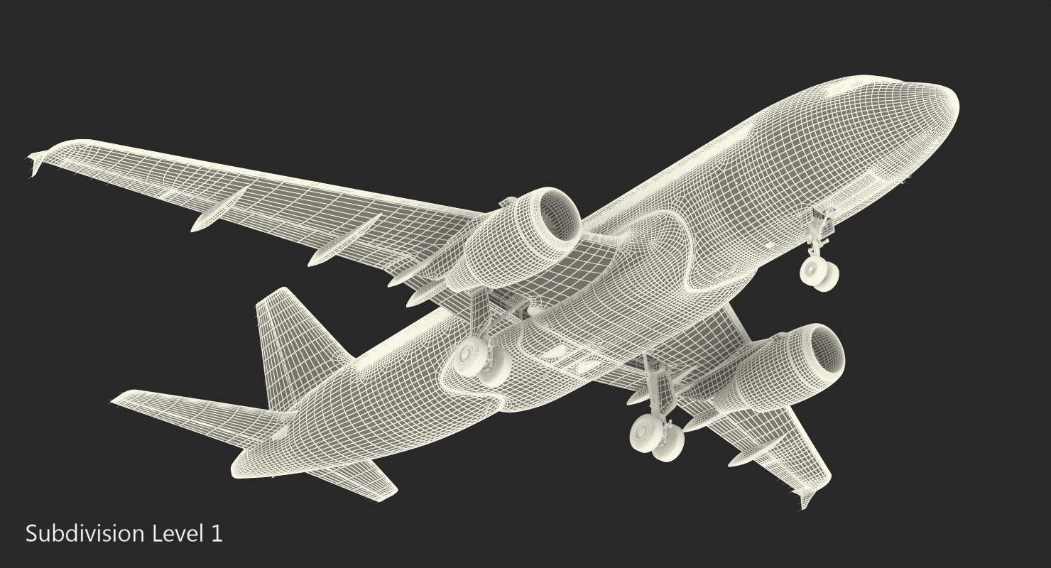 Airbus A319 Delta Air Lines 3D