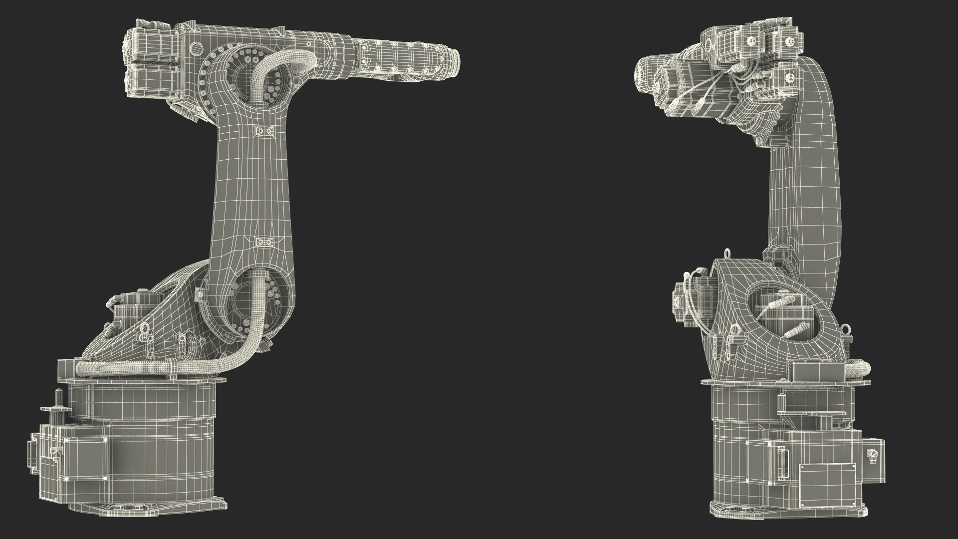 3D KUKA KR 60-3 Industrial Robot Arm model