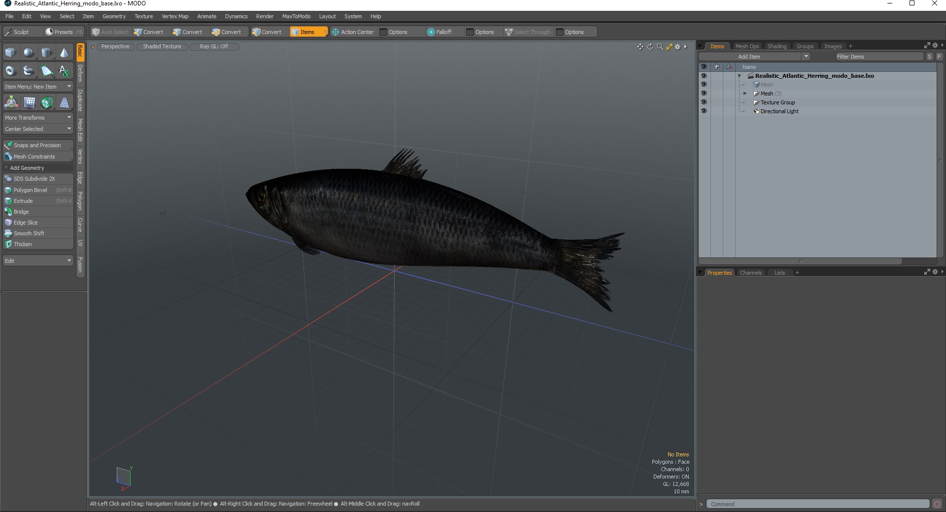 3D Realistic Atlantic Herring