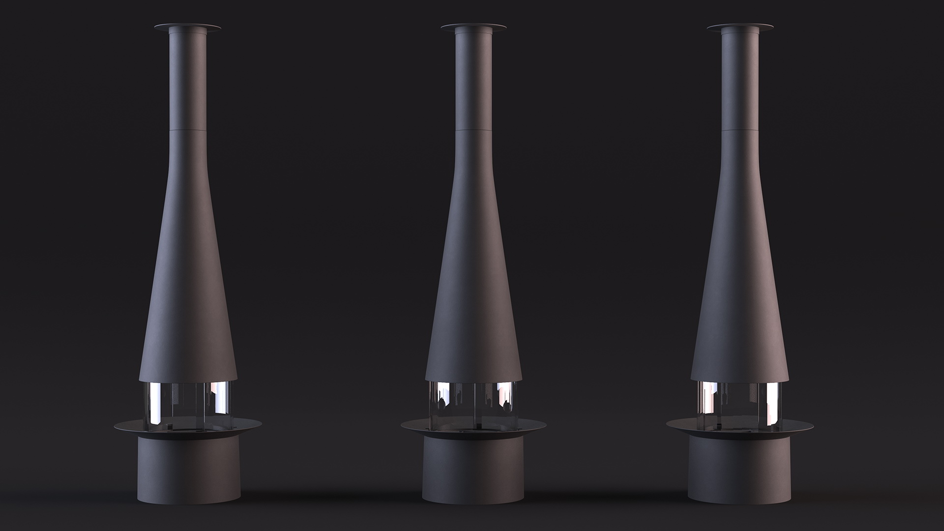 Chimney Focus Creation Empty Black 3D model