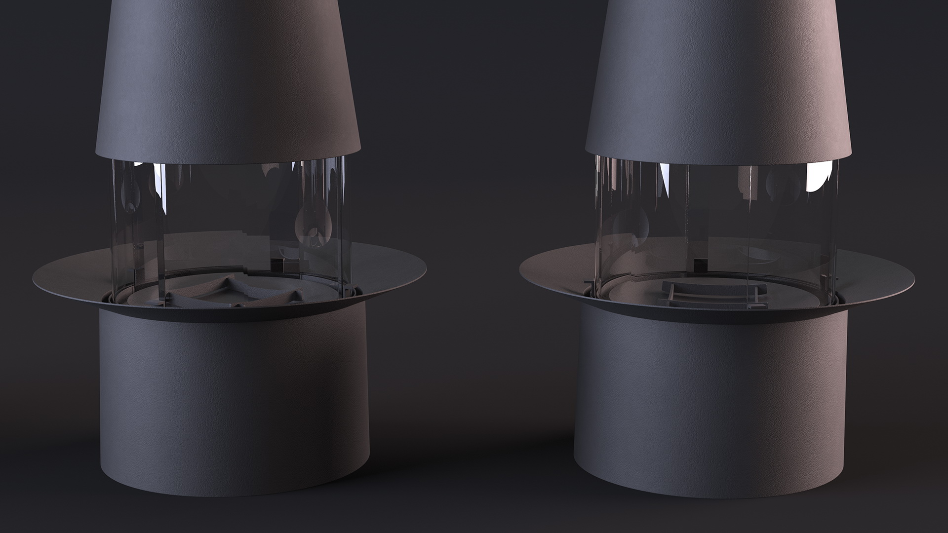 Chimney Focus Creation Empty Black 3D model