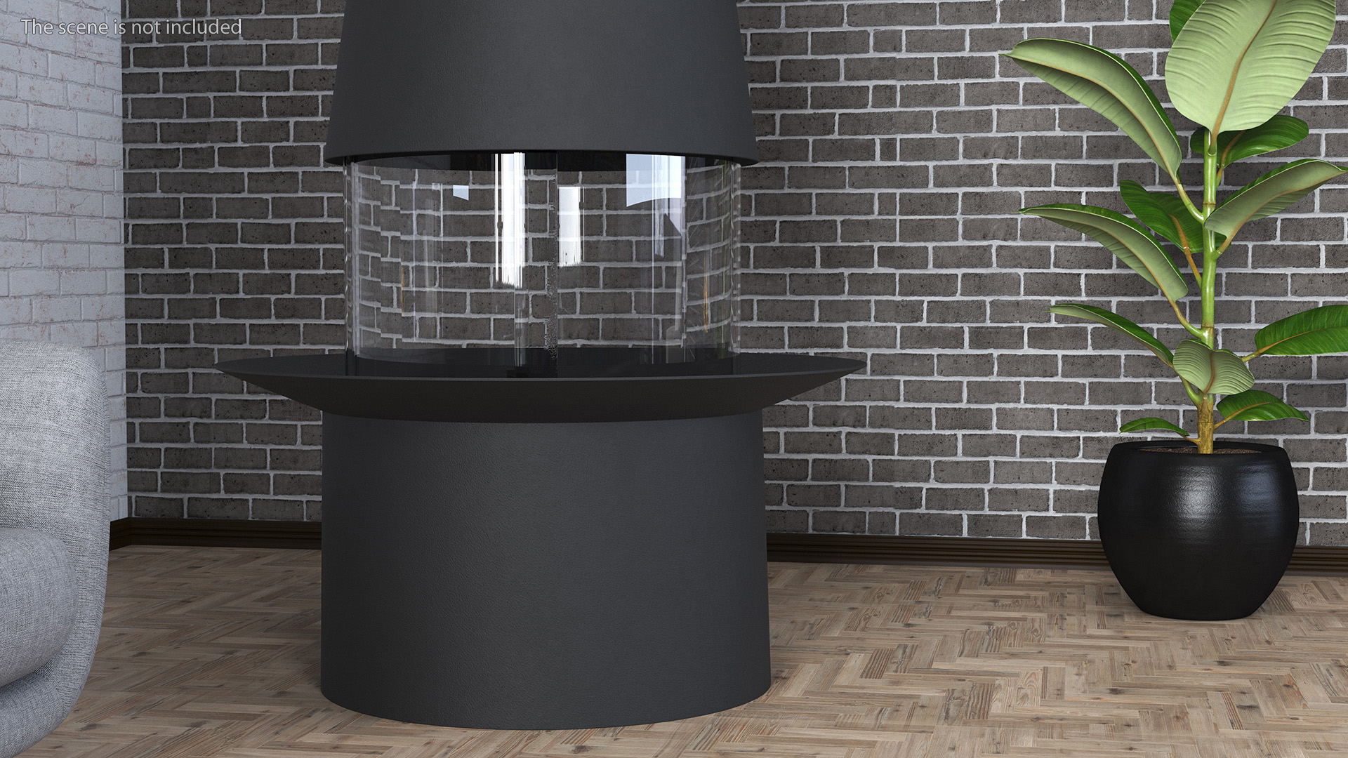 Chimney Focus Creation Empty Black 3D model