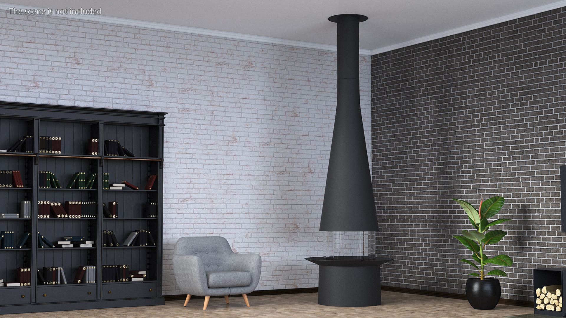 Chimney Focus Creation Empty Black 3D model