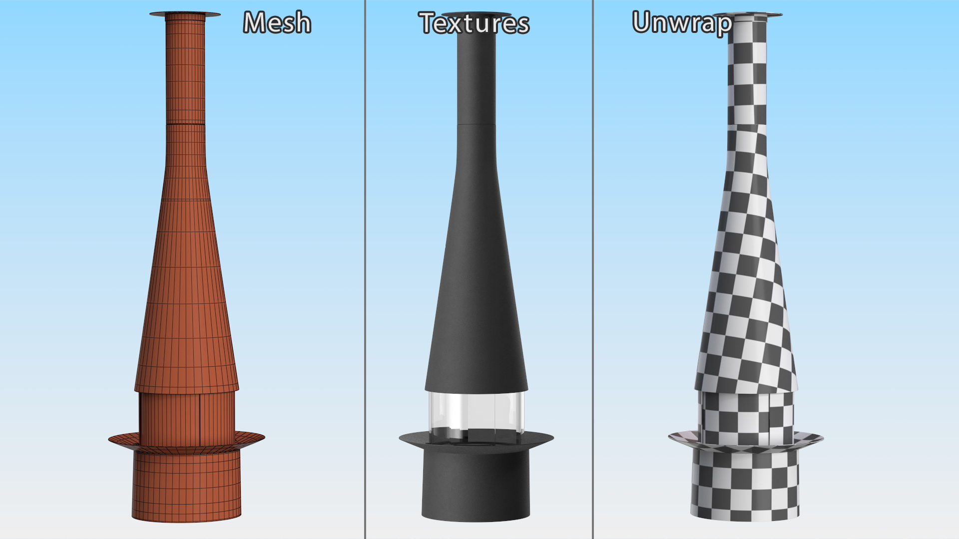 Chimney Focus Creation Empty Black 3D model