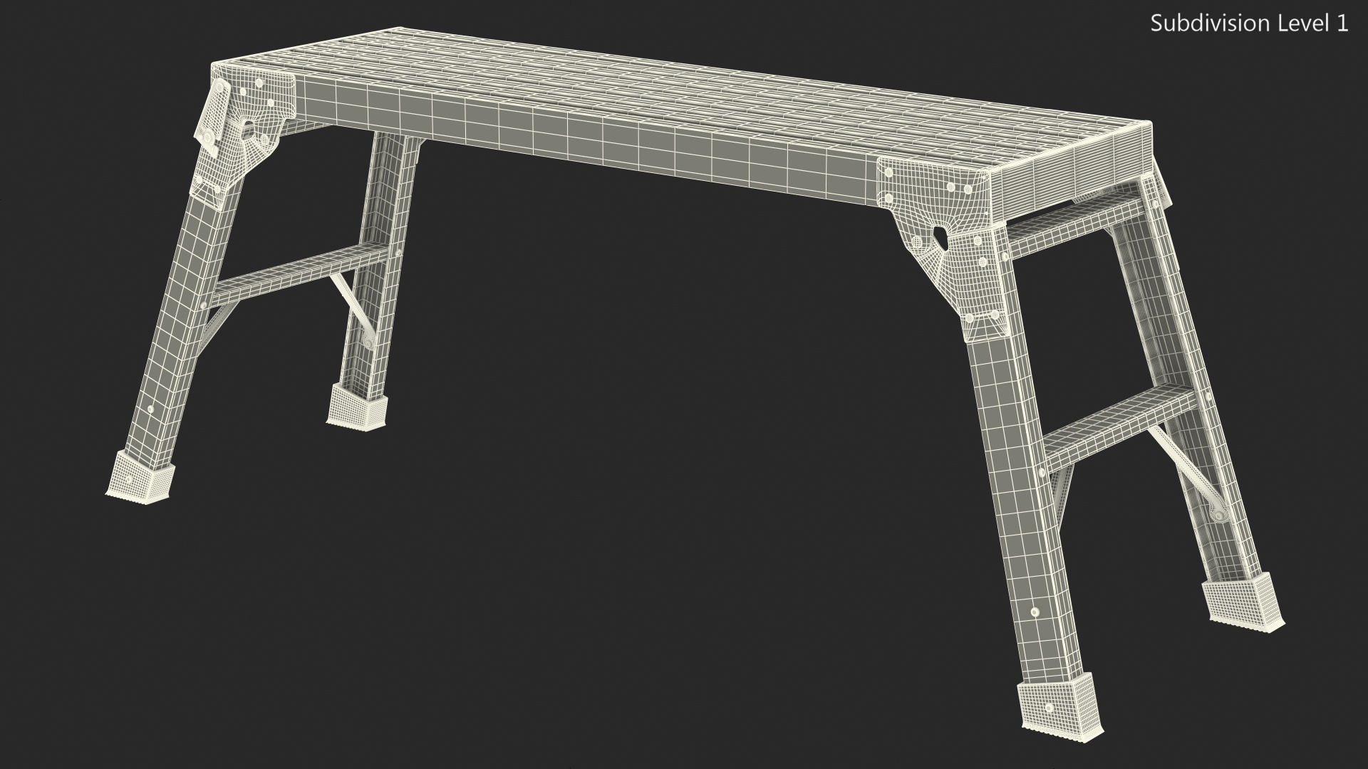 3D Portable Work Platform Stand model