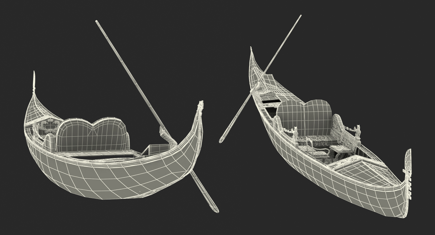 3D Venice Luxury Gondola