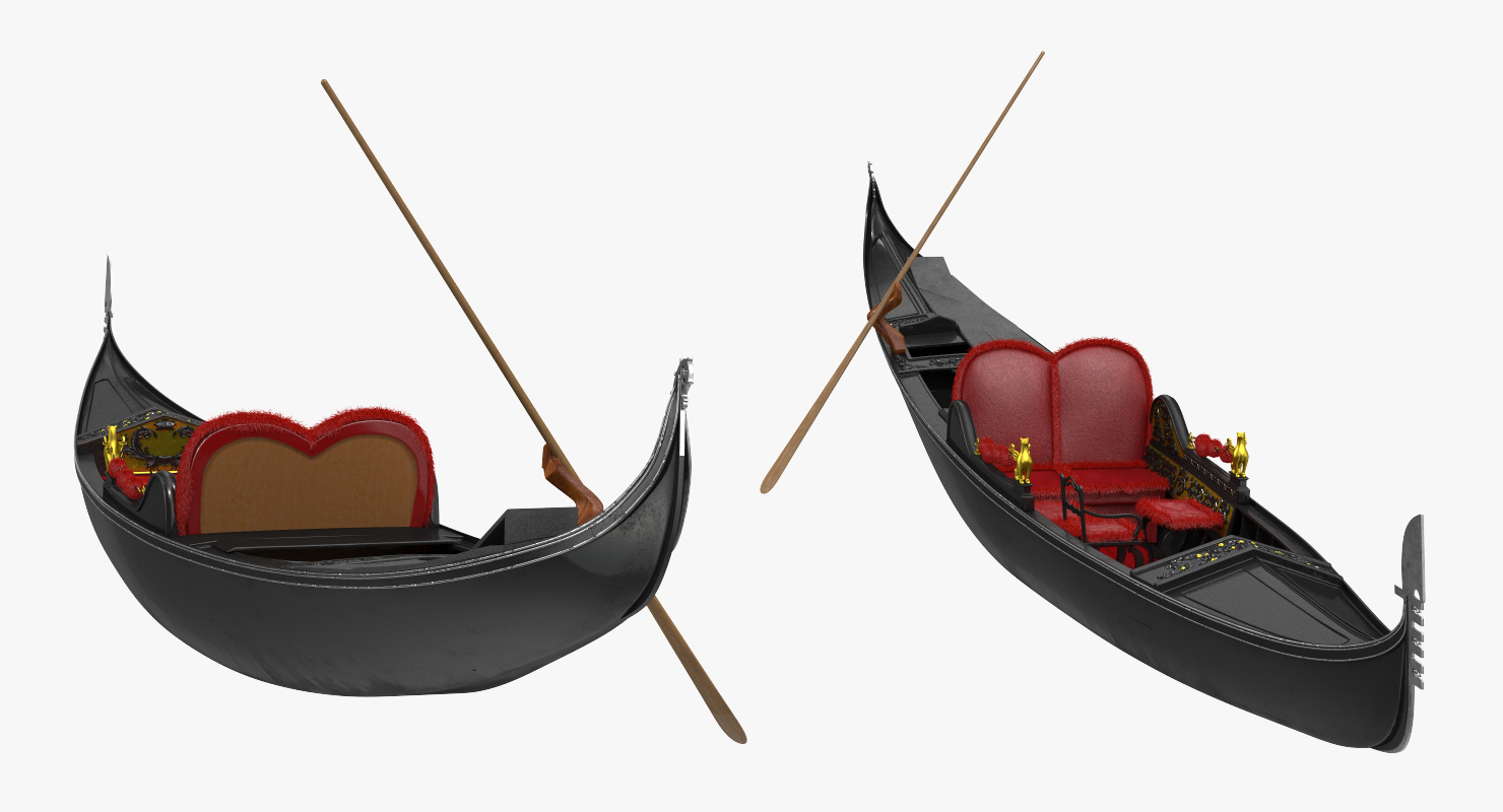 3D Venice Luxury Gondola