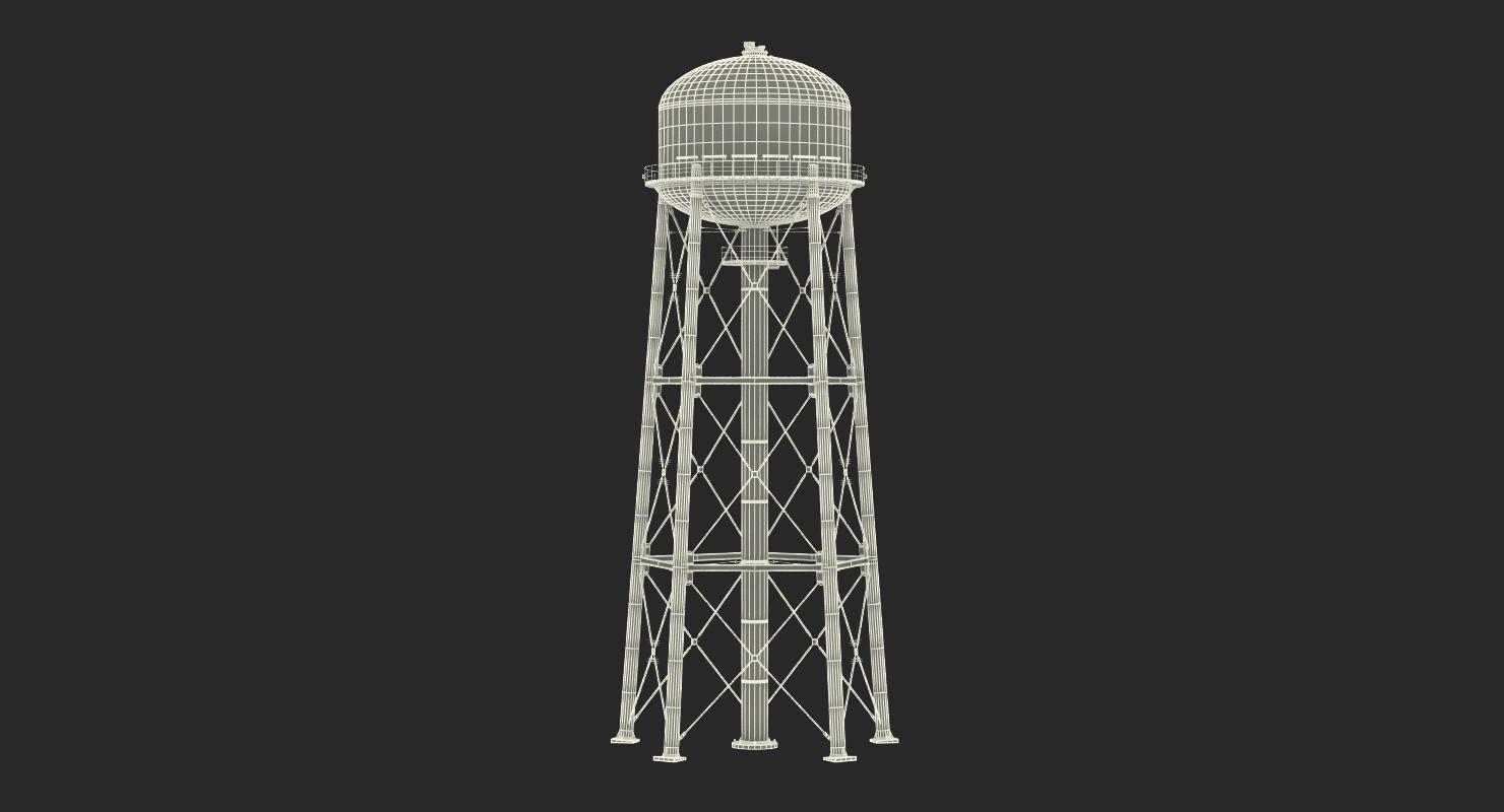 Water Storage Tower 3D model