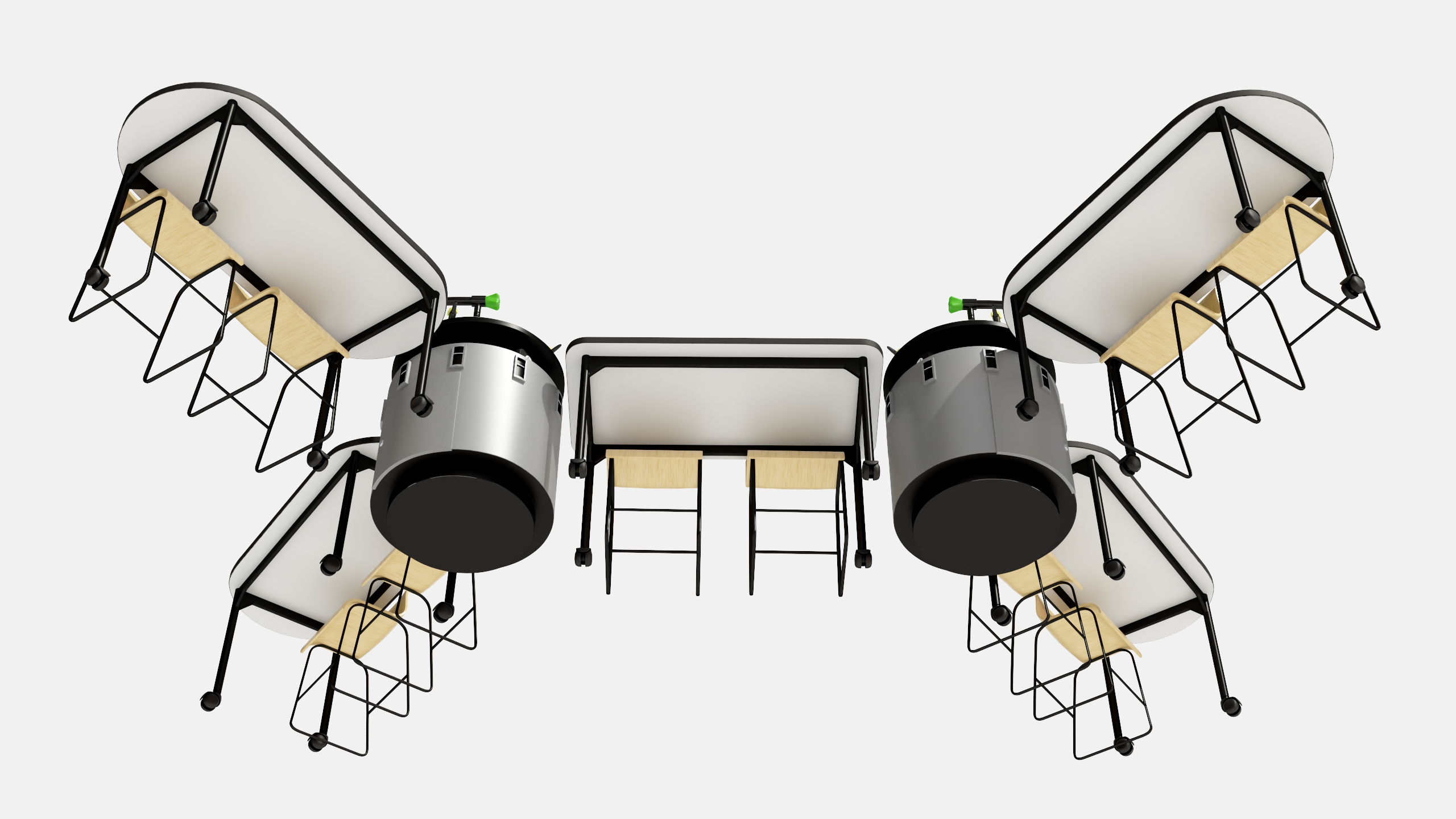 3D Modular Table Set for Chemistry Classroom