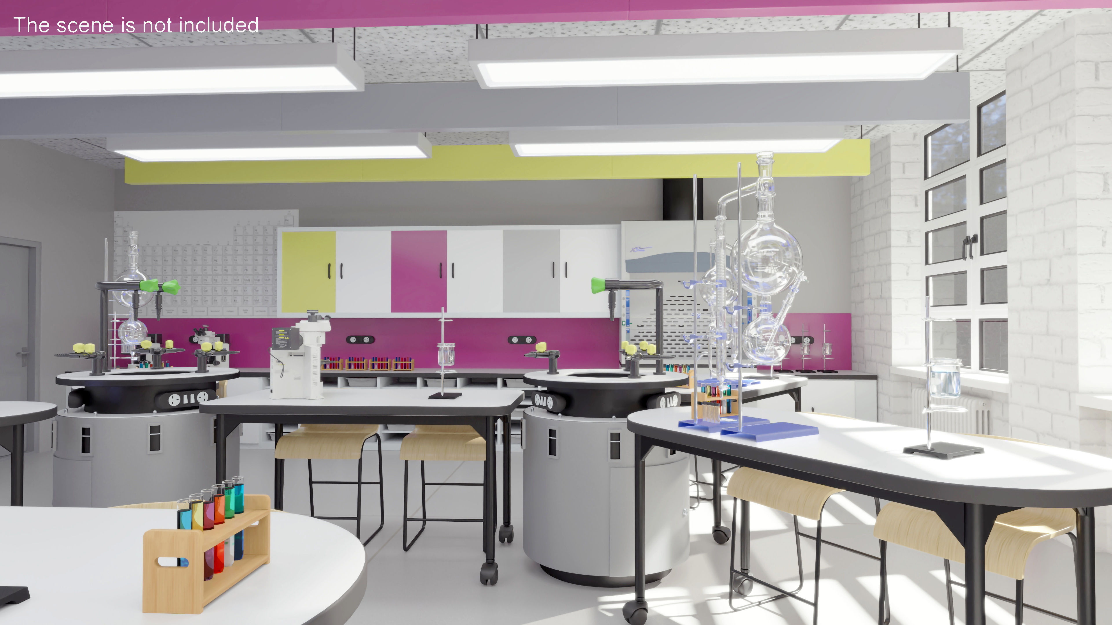 3D Modular Table Set for Chemistry Classroom