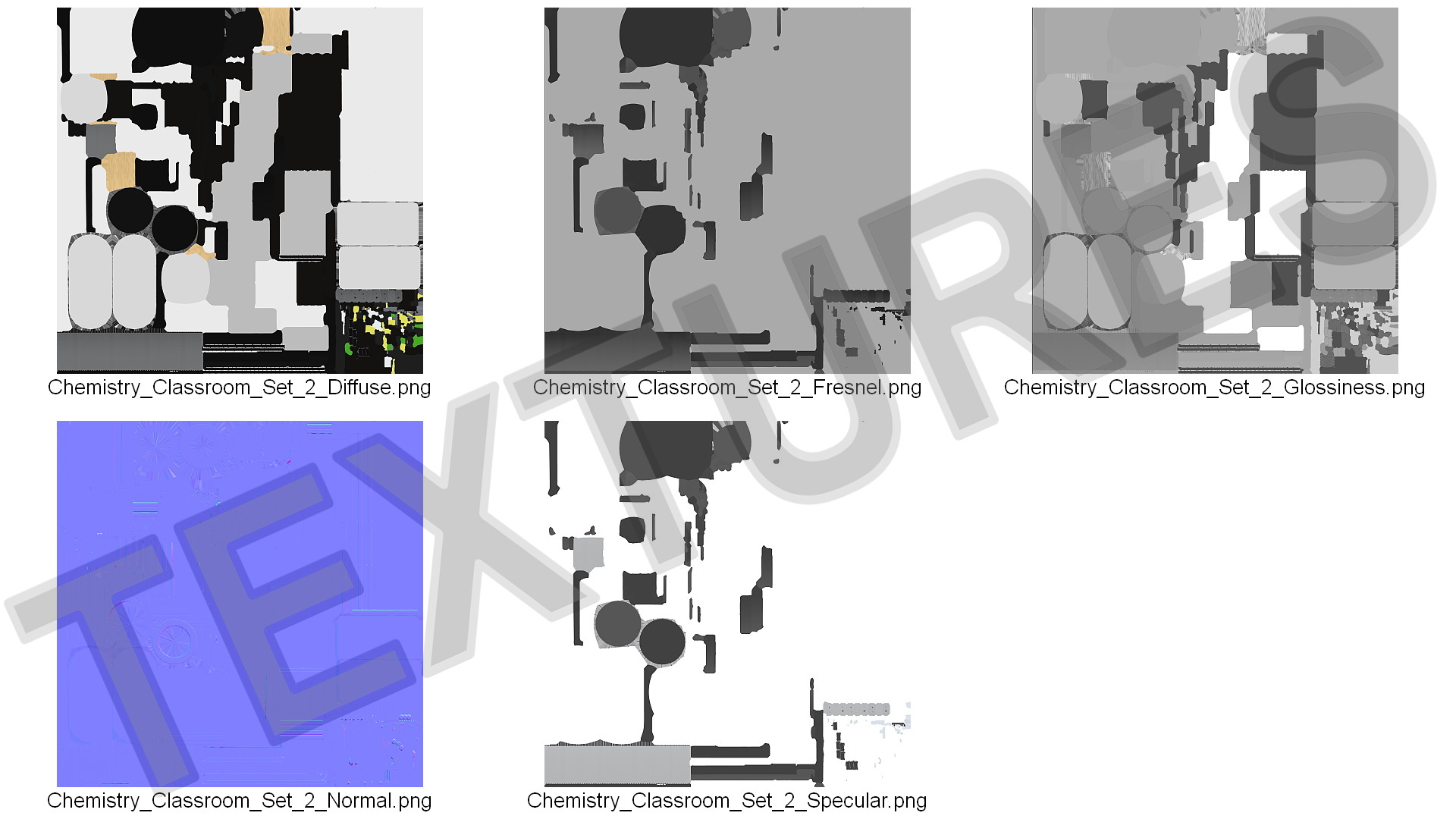 3D Modular Table Set for Chemistry Classroom