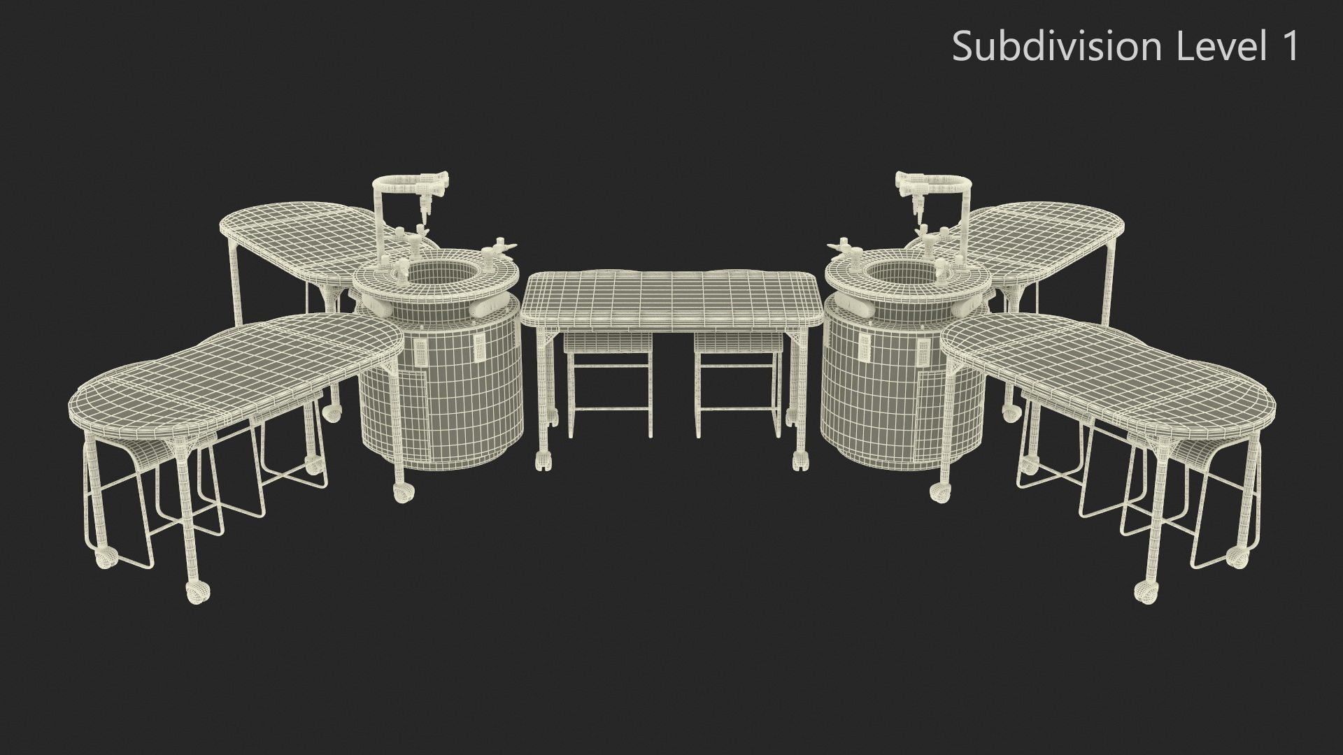 3D Modular Table Set for Chemistry Classroom