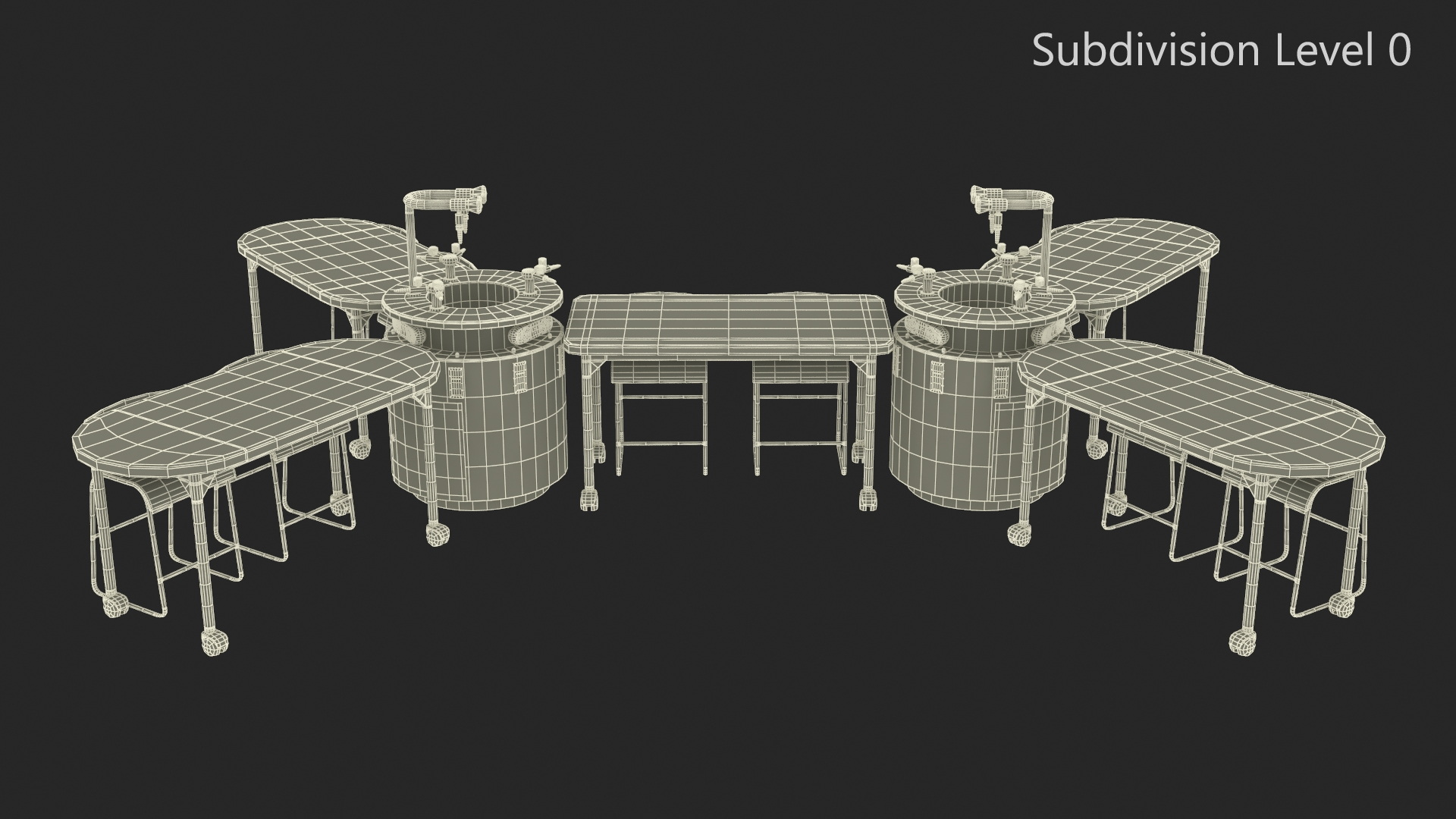 3D Modular Table Set for Chemistry Classroom