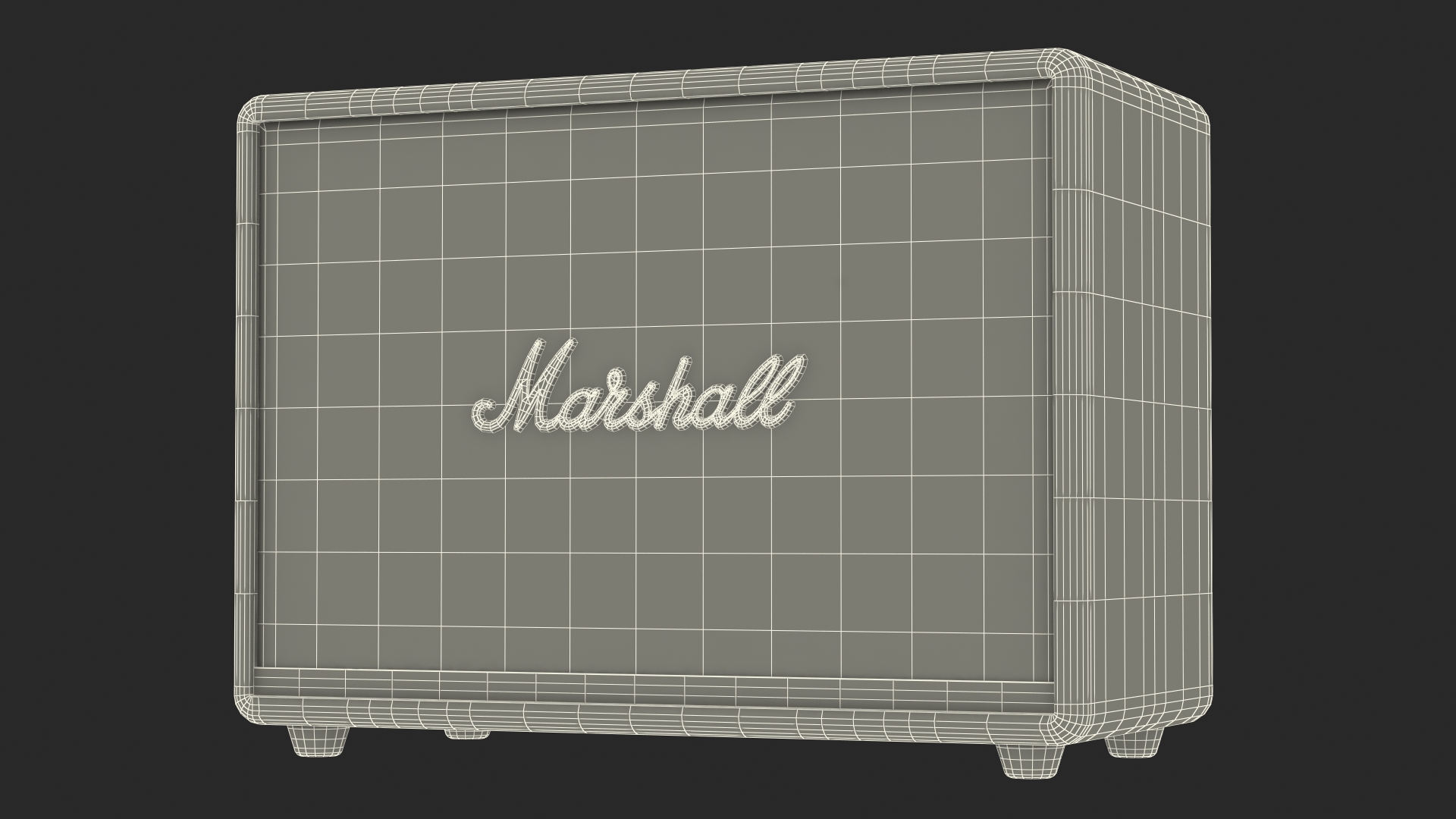 3D Marshall Woburn II Wireless Bluetooth Speaker White