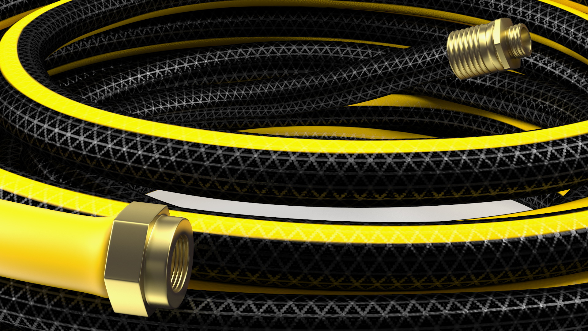 Black Garden Hose 3D