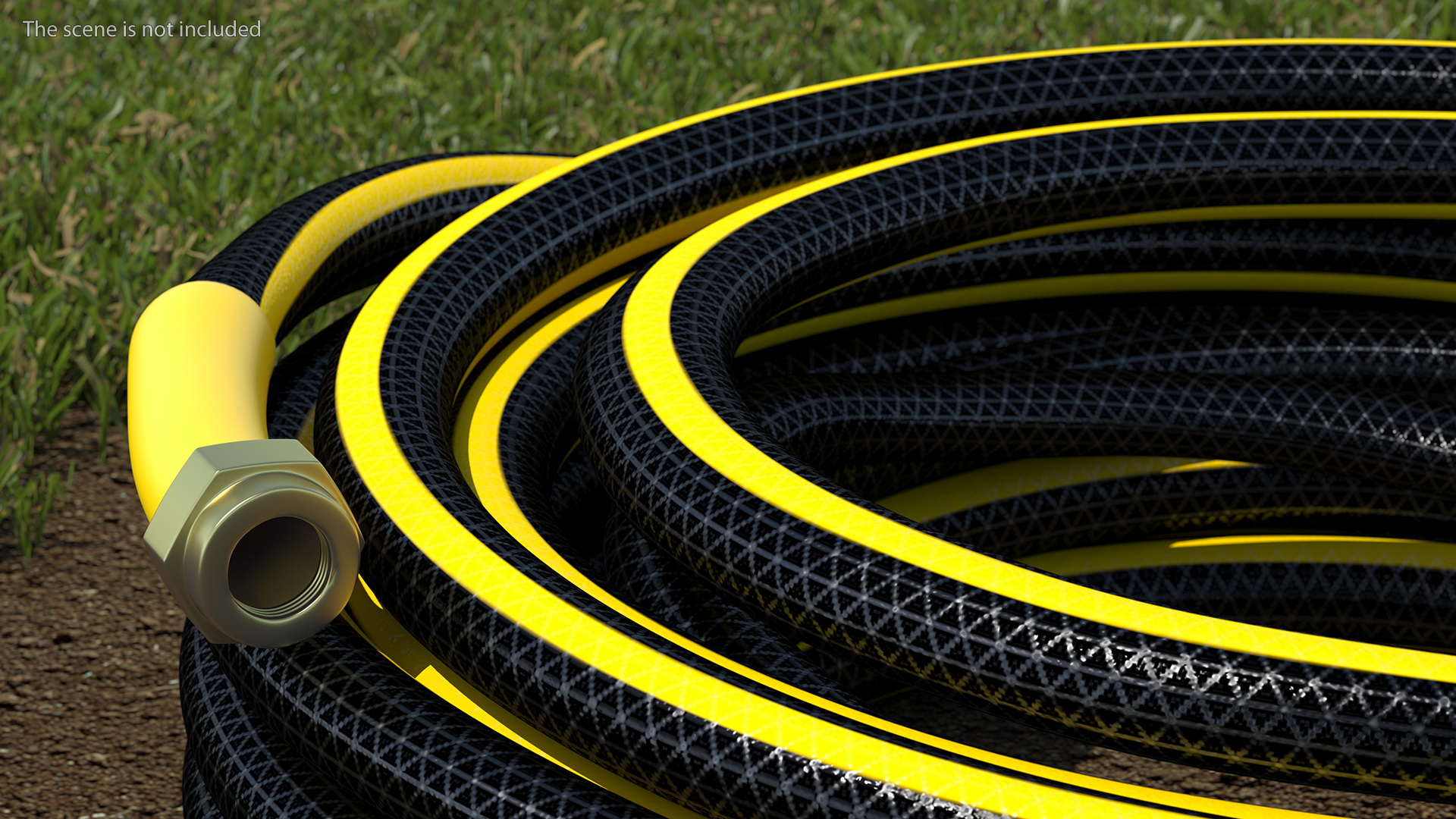 Black Garden Hose 3D