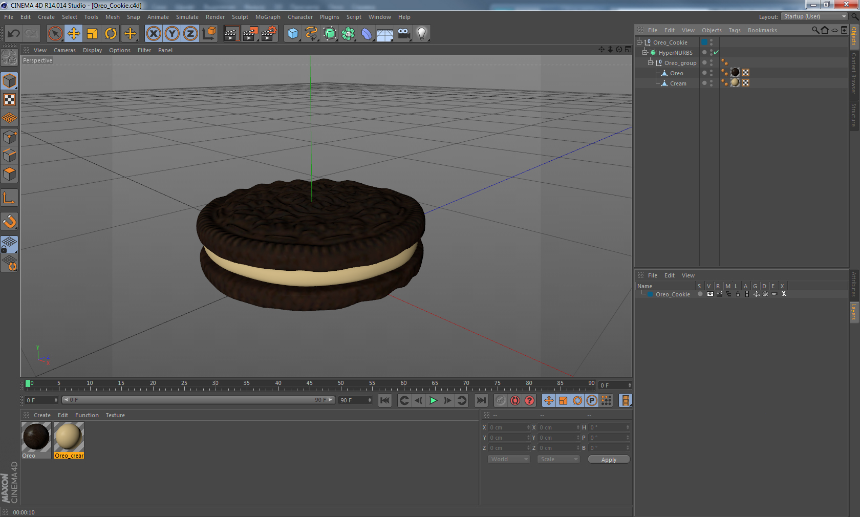 3D Oreo Cookie