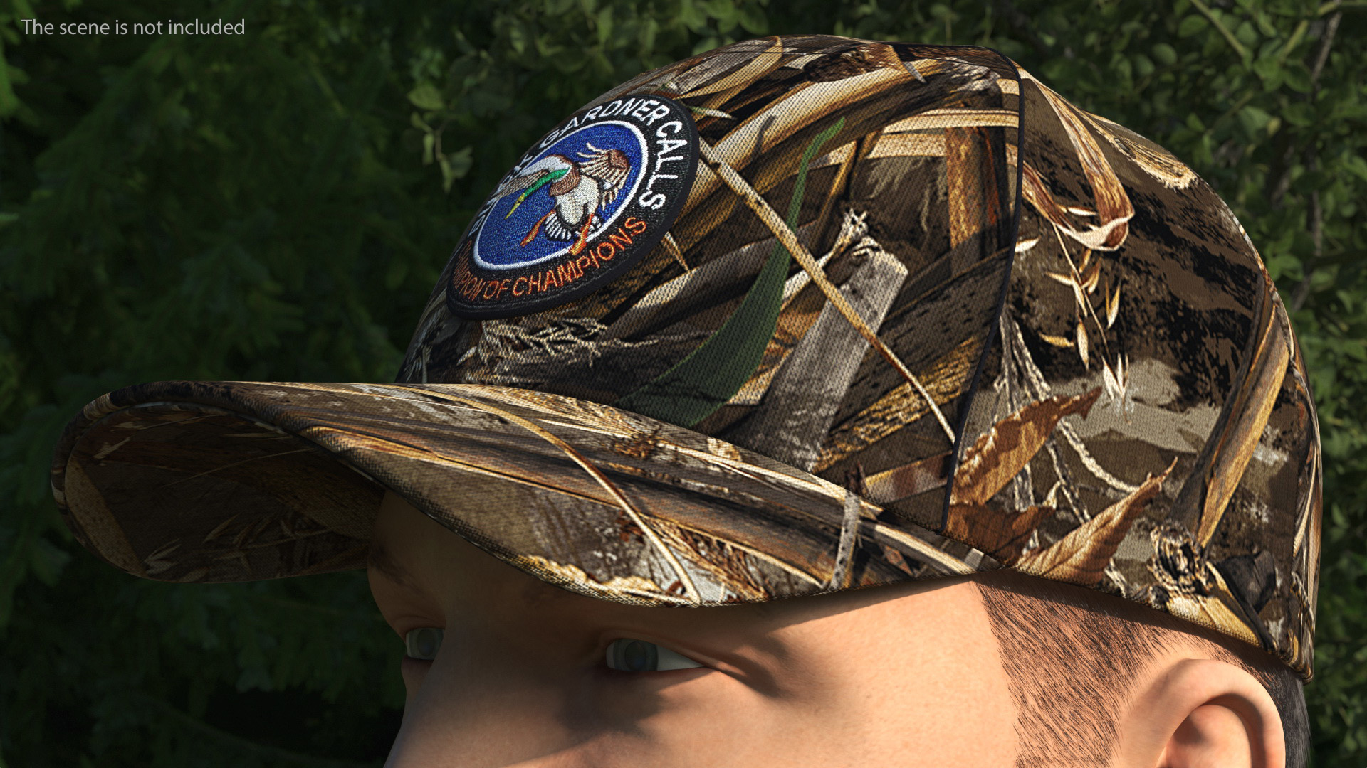 3D Cap for Duck Hunting Grass Camo