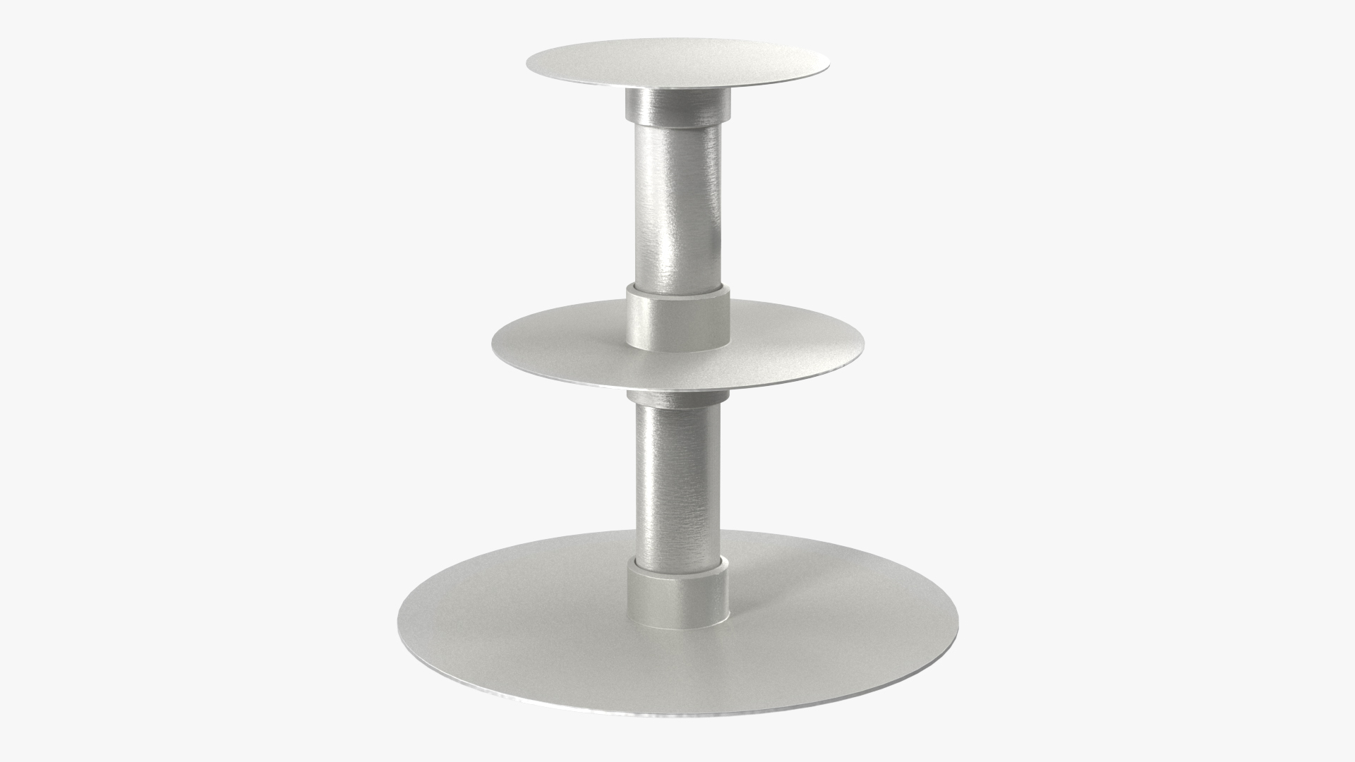 Three Tier Wedding Cake Stand 3D model