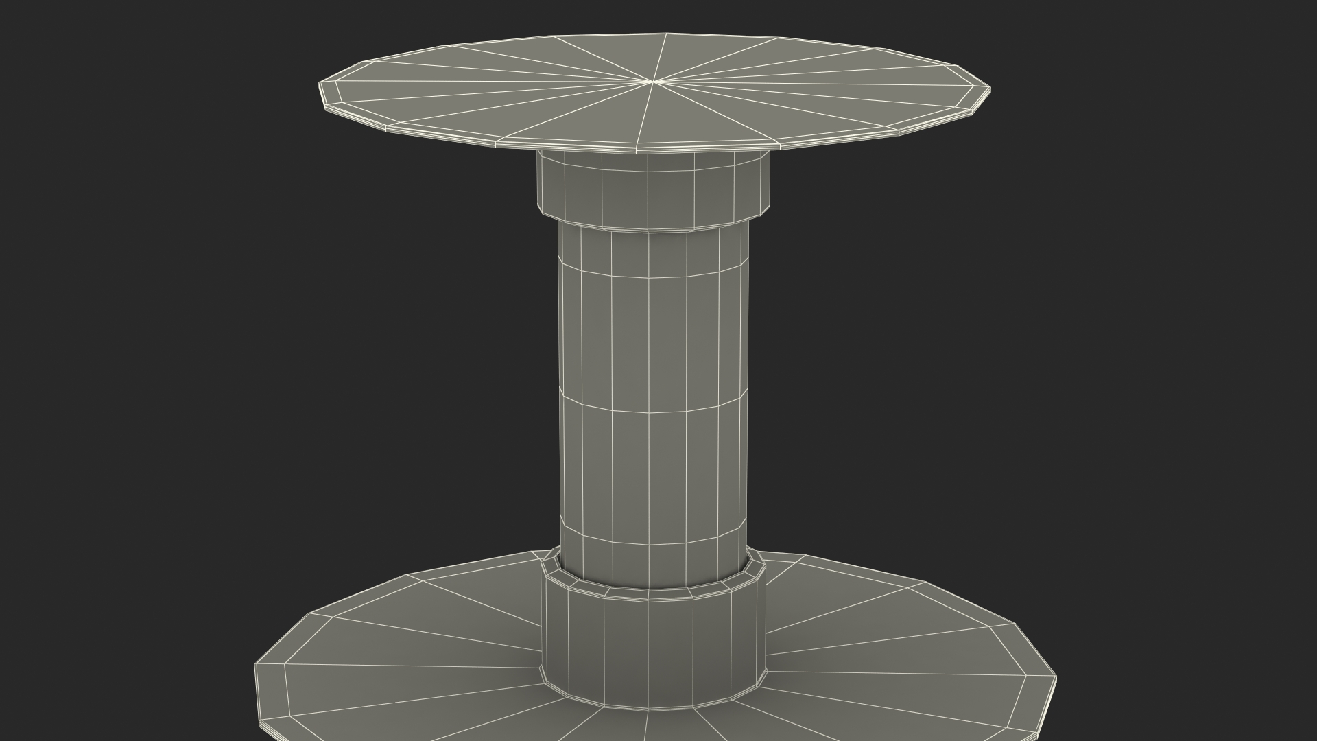 Three Tier Wedding Cake Stand 3D model