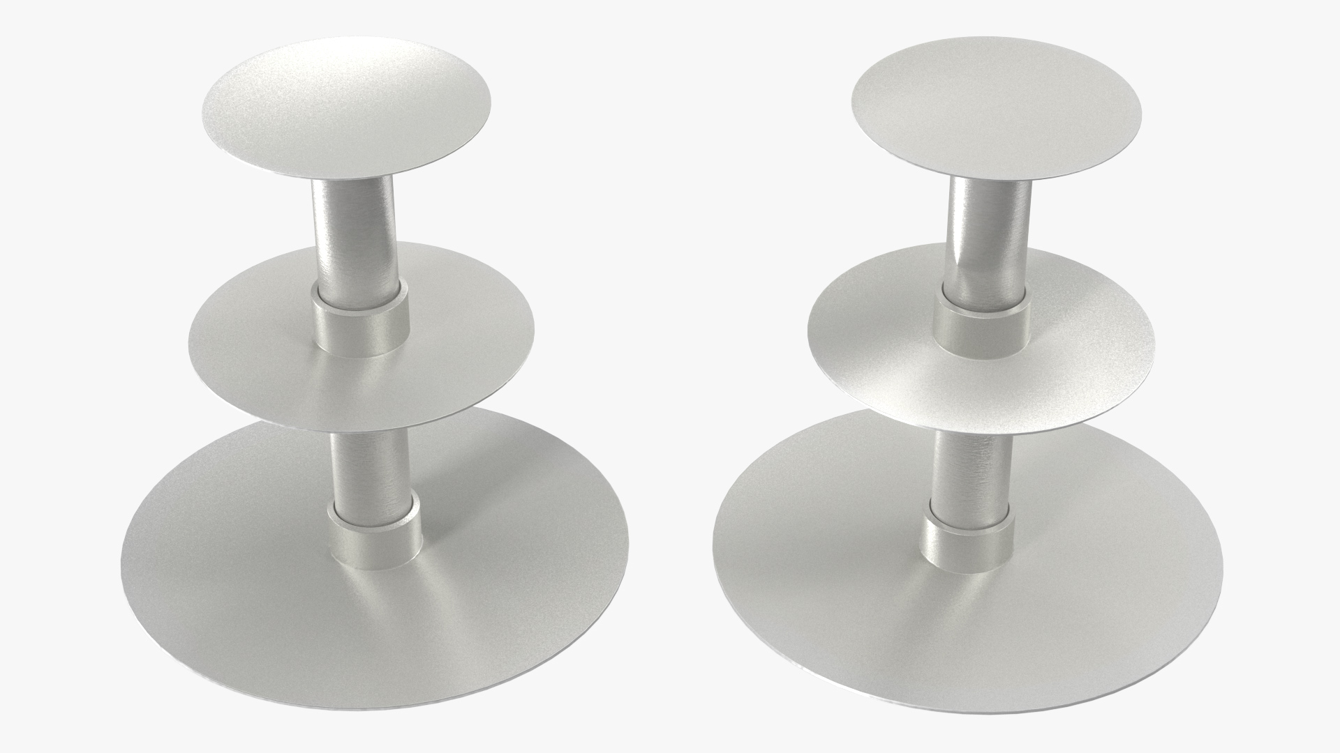 Three Tier Wedding Cake Stand 3D model