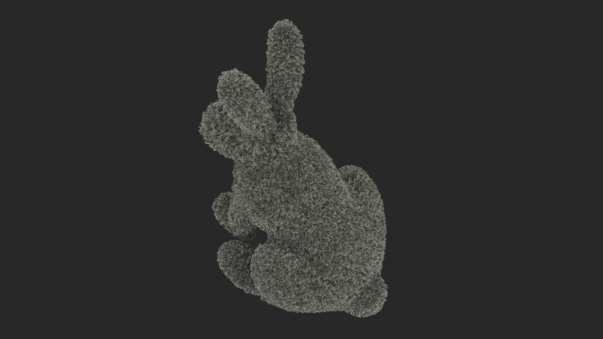 Rabbit Topiary Sculpture 3D model